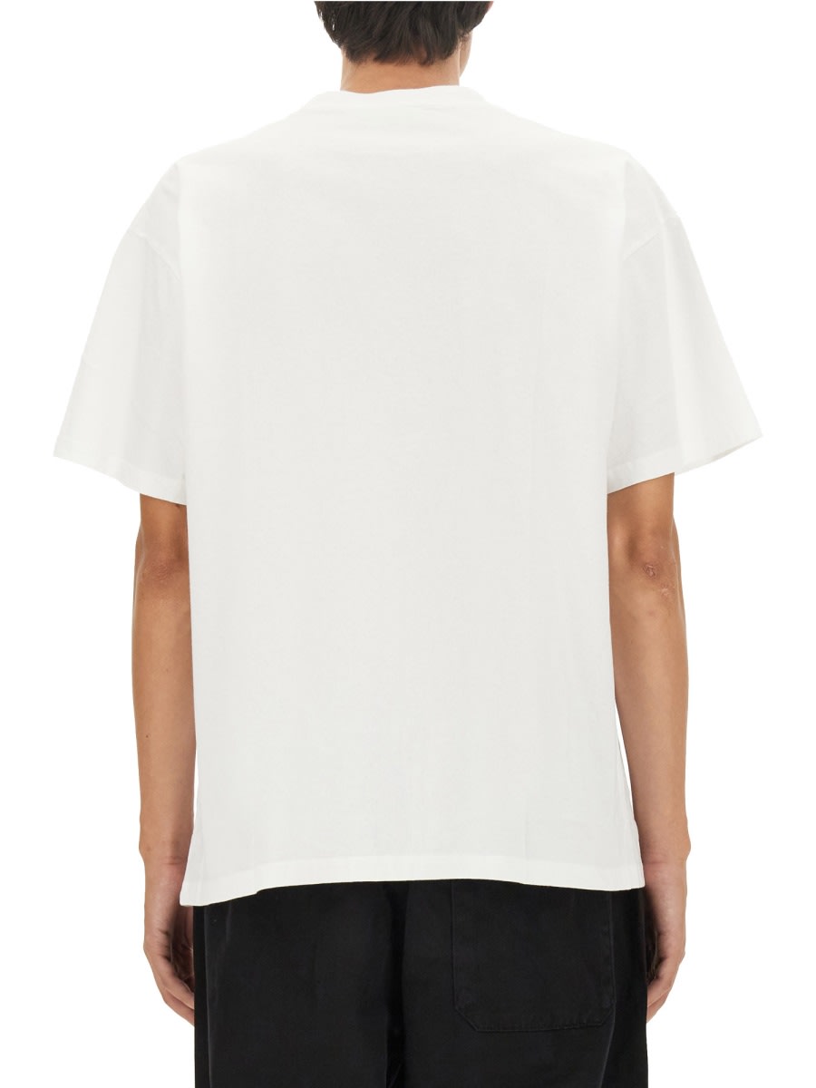 Shop Aries T-shirt With Logo In White