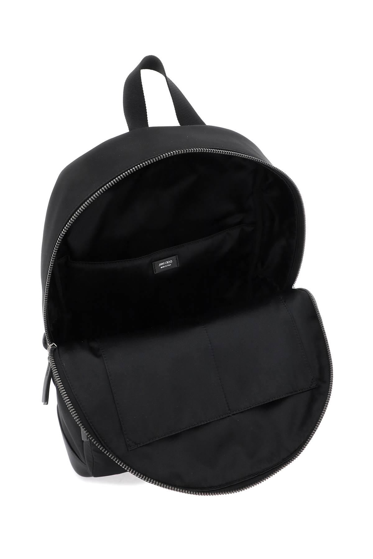 Shop Jimmy Choo Wilmer Backpack In Black Latte Gunmetal (black)