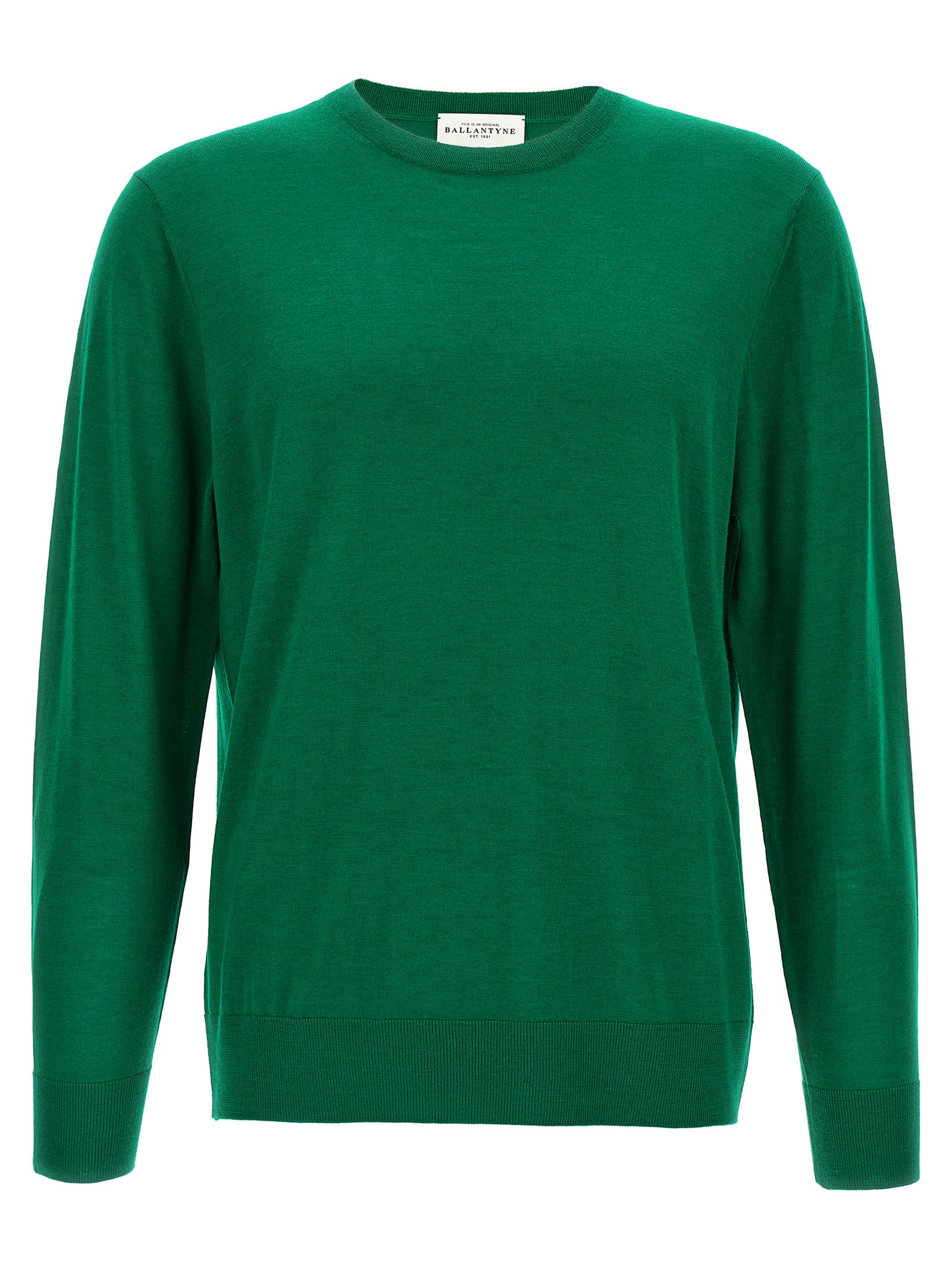 Ballantyne R Neck Sweaters And Cardigans In Green