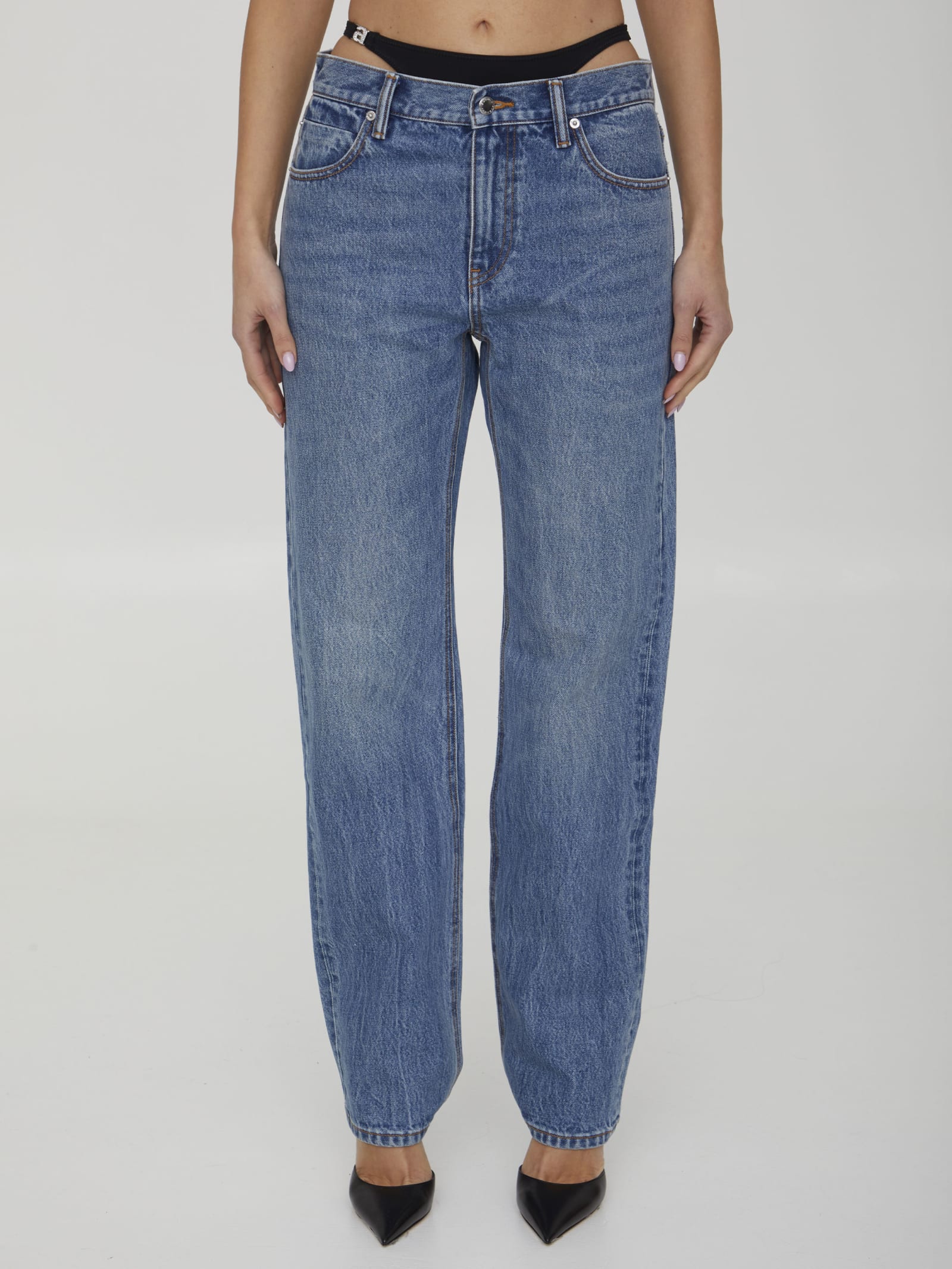 Alexander Wang Jeans With Straps Detailing