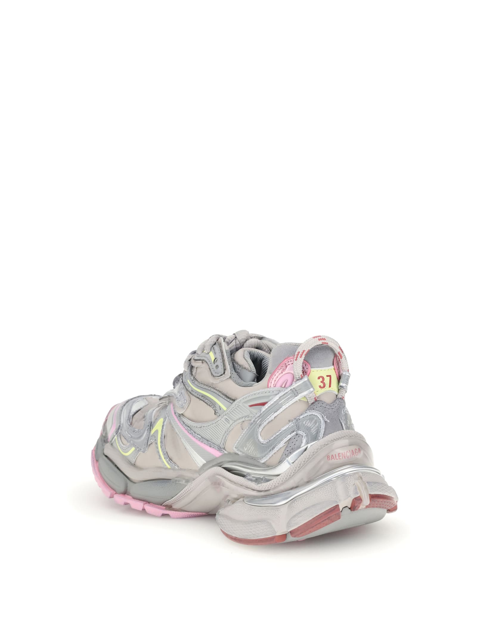 Balenciaga Runner 2.0 Multicolor Low Top Sneakers With Runner Logo In Tech Fabric Woman In Multi
