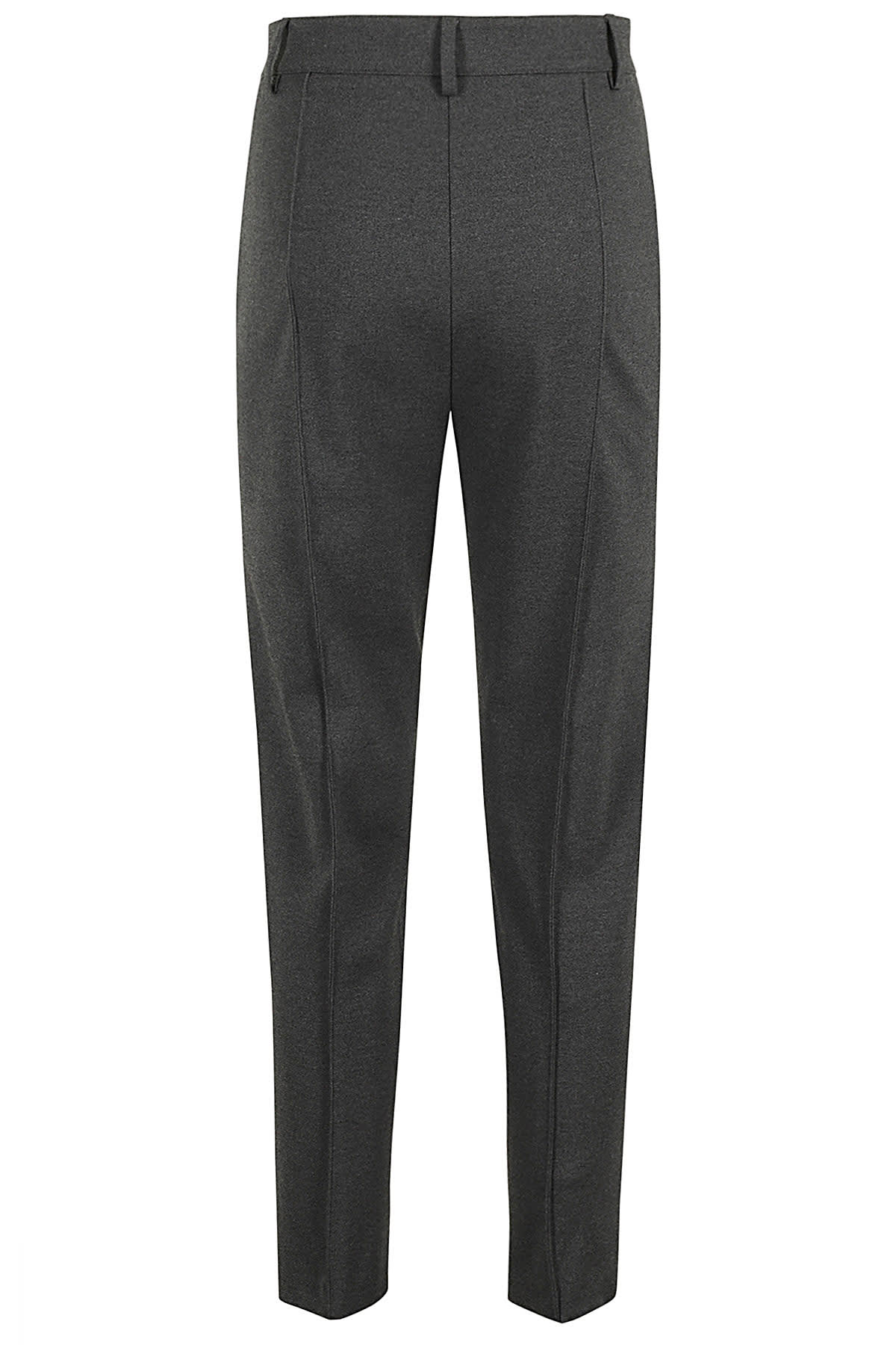 Shop Pinko Tridente Pantalone Punto In Grigio Corvo