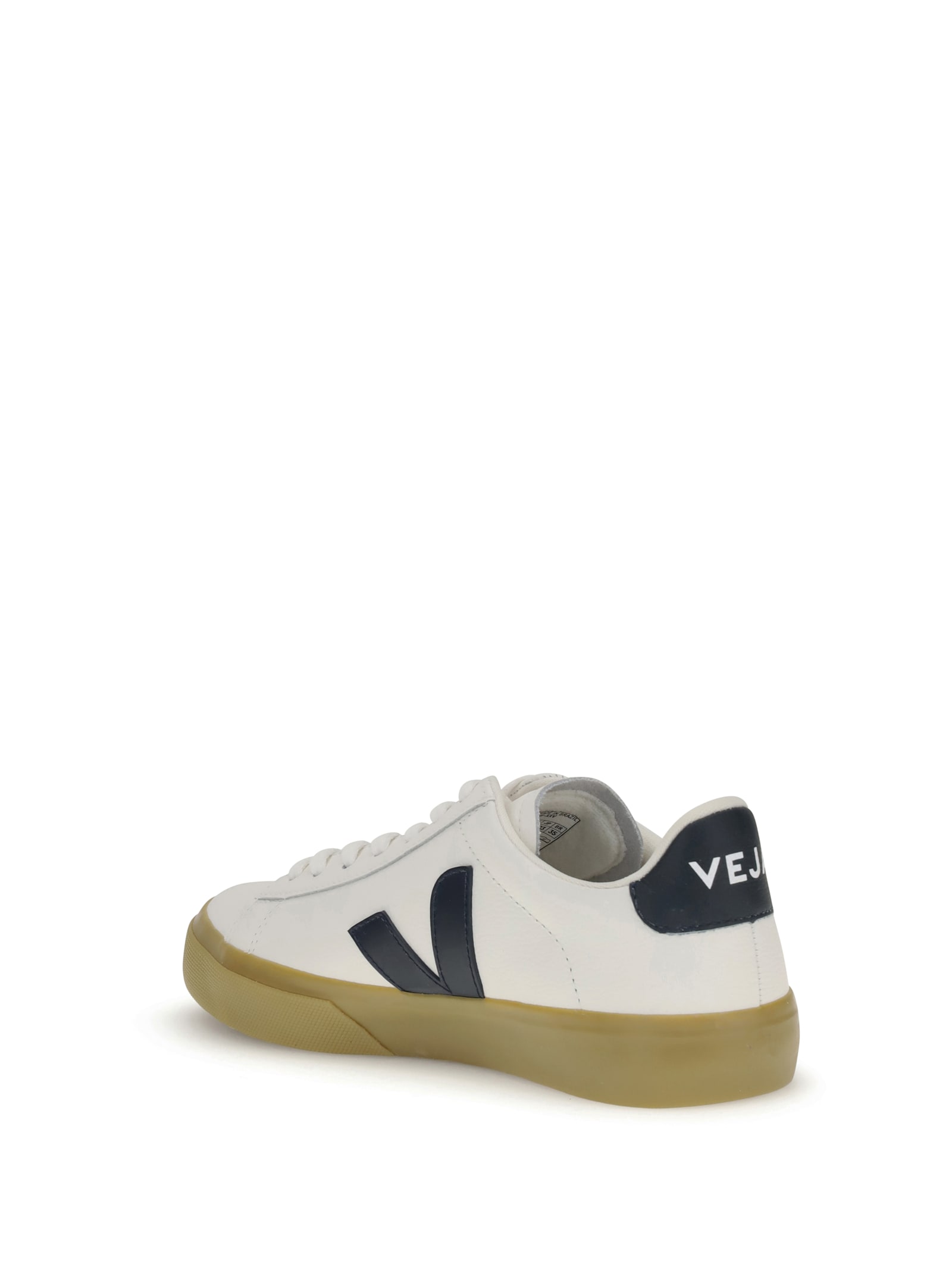 Veja Campo Leather White Nautico Natural Trainers In White