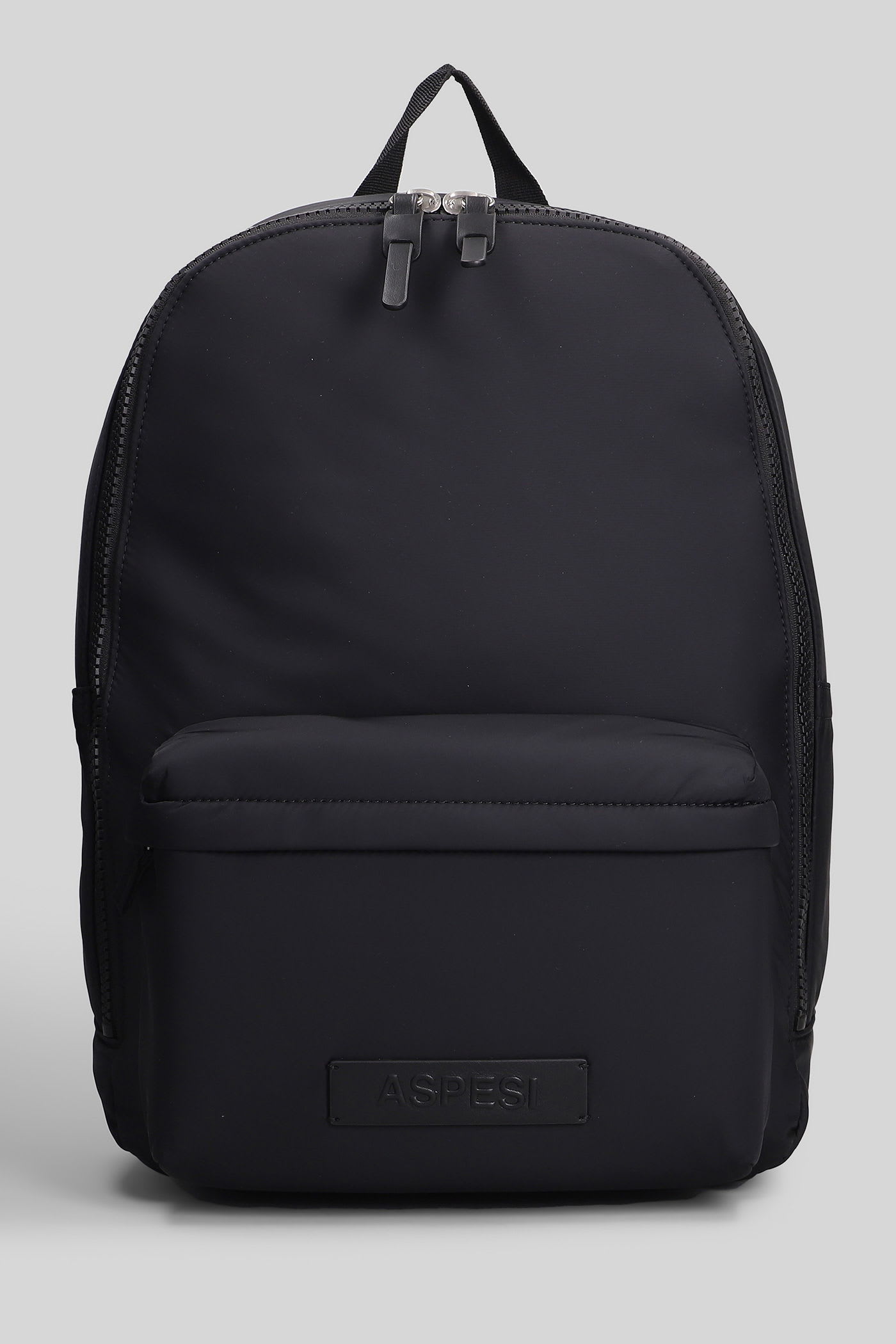 Aspesi B011 Backpack In Black Polyamide In Black