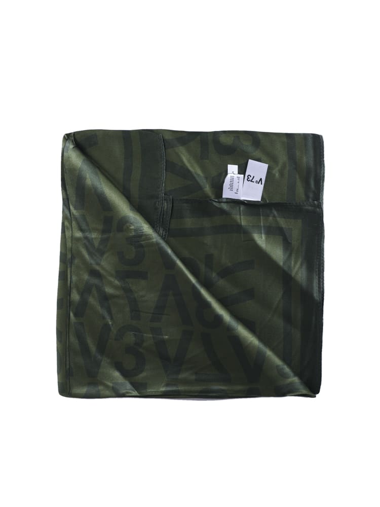 V73 Topazio Foulard In Silk In Green
