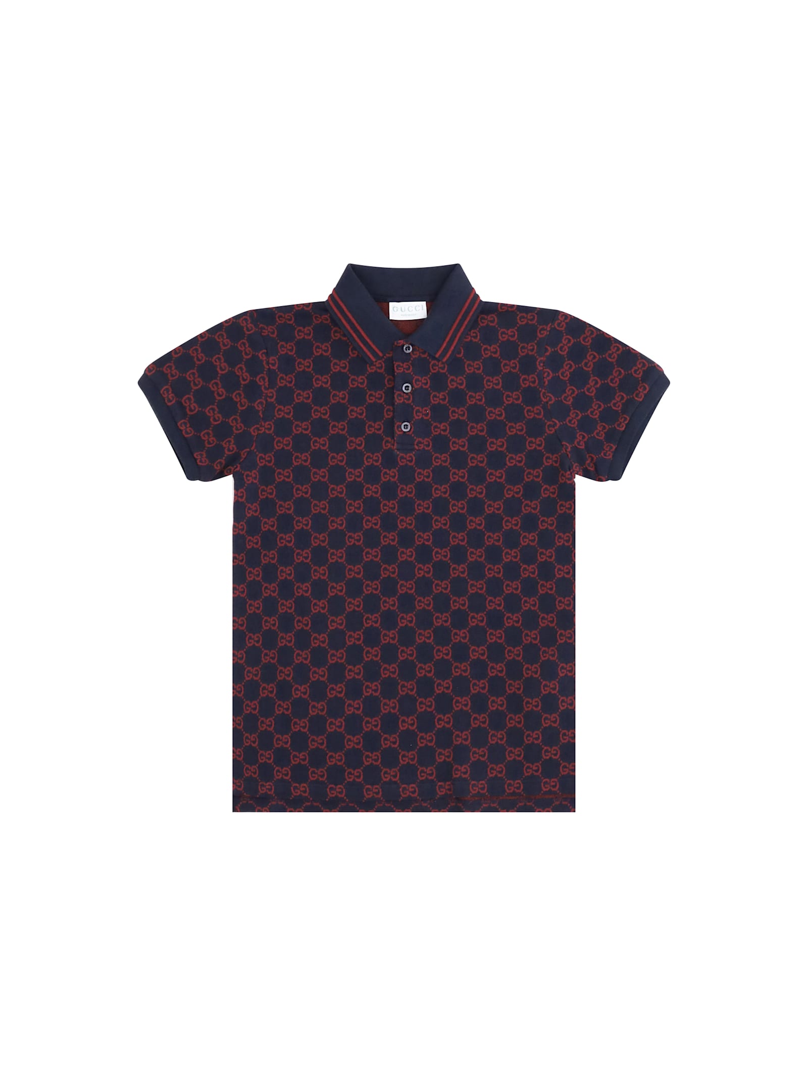 Gucci Kids' Polo Shirt For Boy In Brown