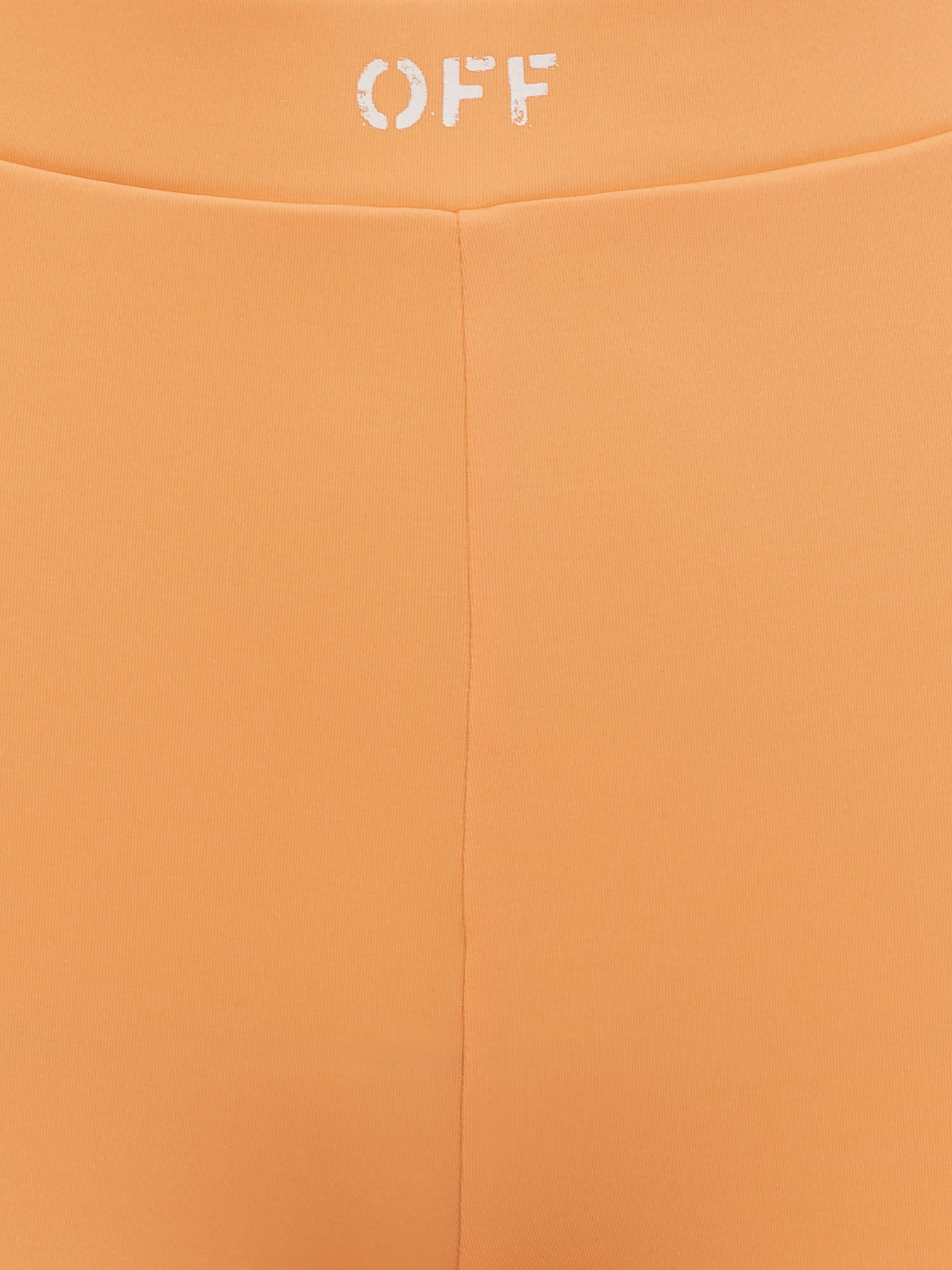 Shop Off-white Sleek Split Pants In Peach Orange