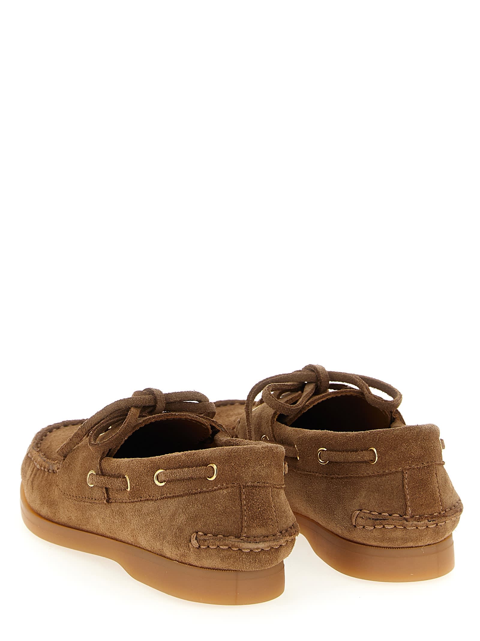 Golden Goose Cruise Loafer Y Boat Shoes In Brown