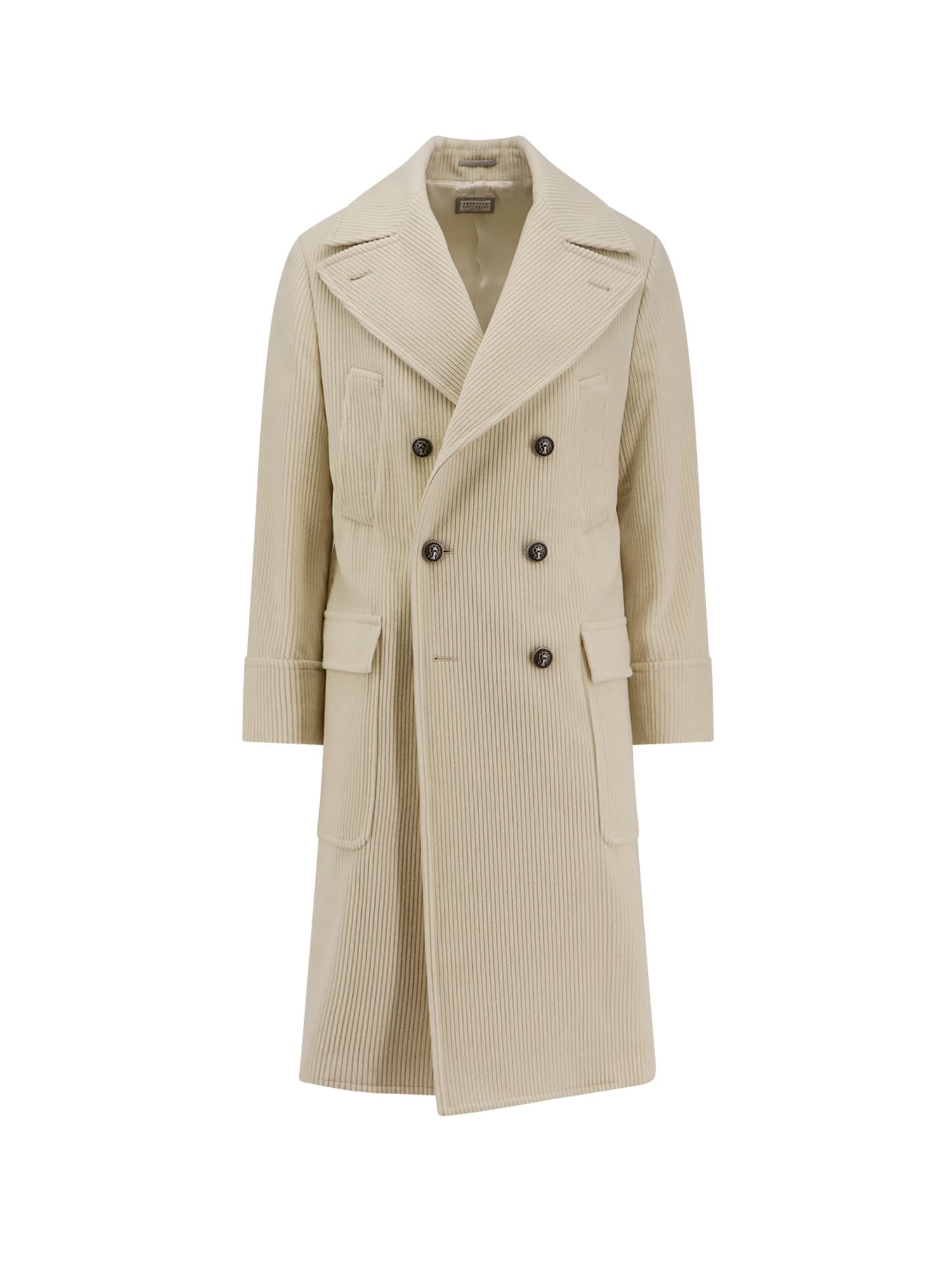 Brunello Cucinelli Ribbed Cashmere Coat