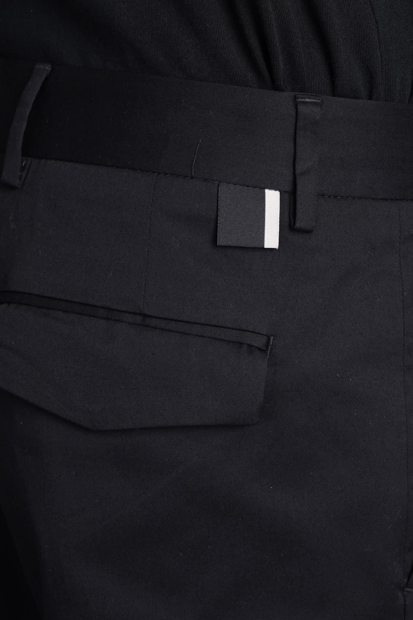 Shop Low Brand Oyster Pants In Black Cotton