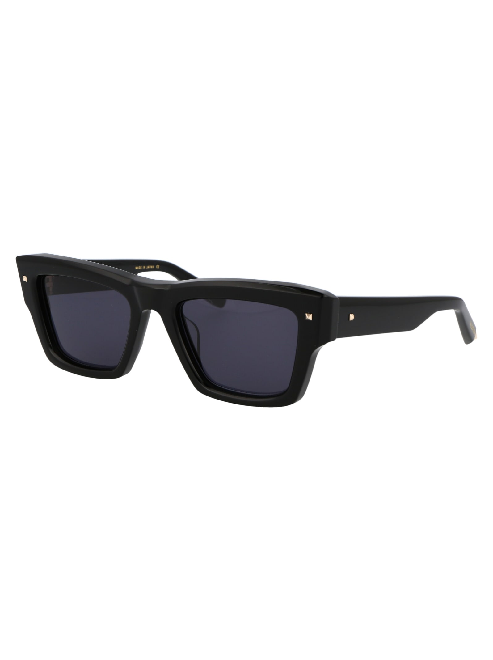 Shop Valentino Xxii Sunglasses In Black W/dark Grey