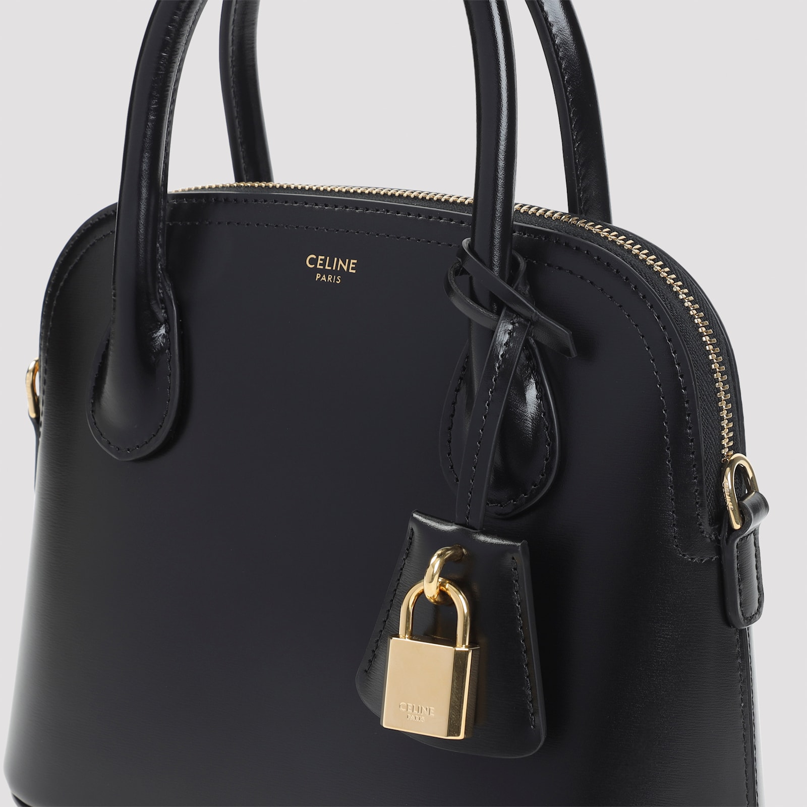 Celine Black Teen Honorine Calf Leather Handbag In Black