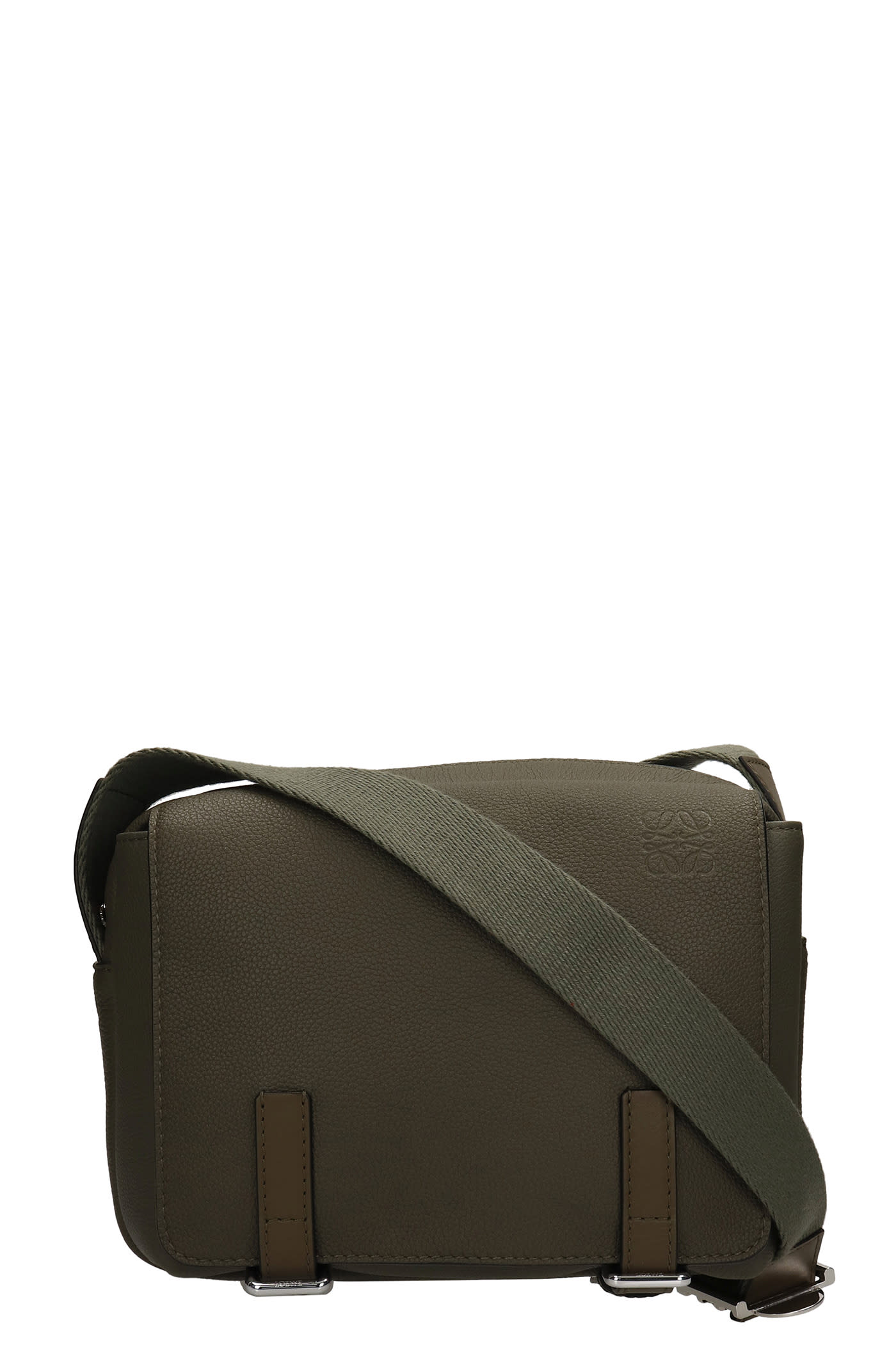 Loewe Shoulder Bag In Green Leather