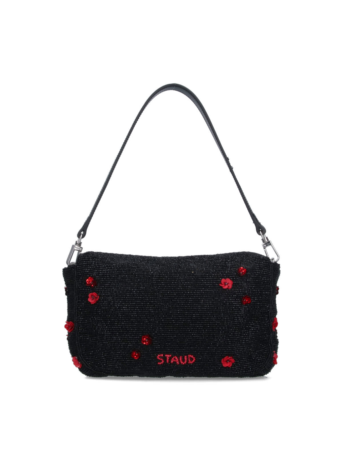 STAUD TIMMY POPPY RHINESTONE SHOULDER BAG 