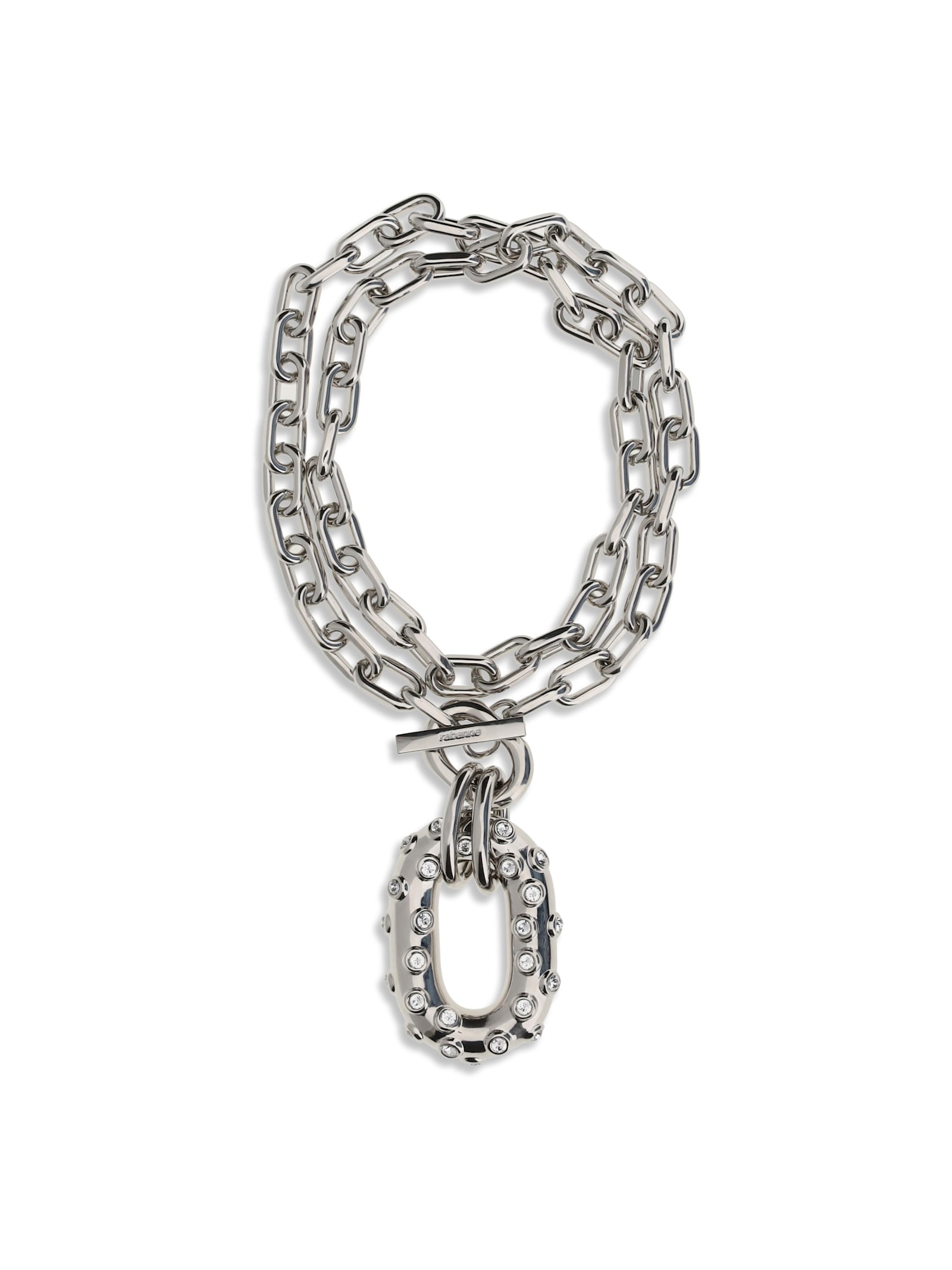 Rabanne Xl Link Necklace In Metallic