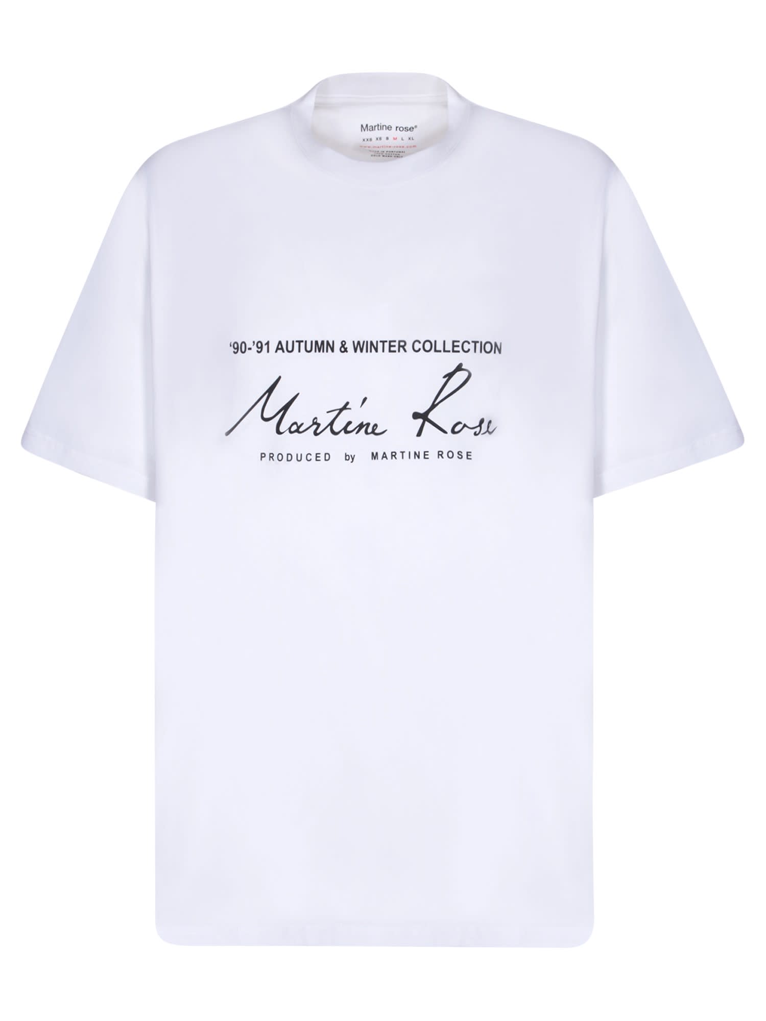 Martine Rose Logo White T-shirt