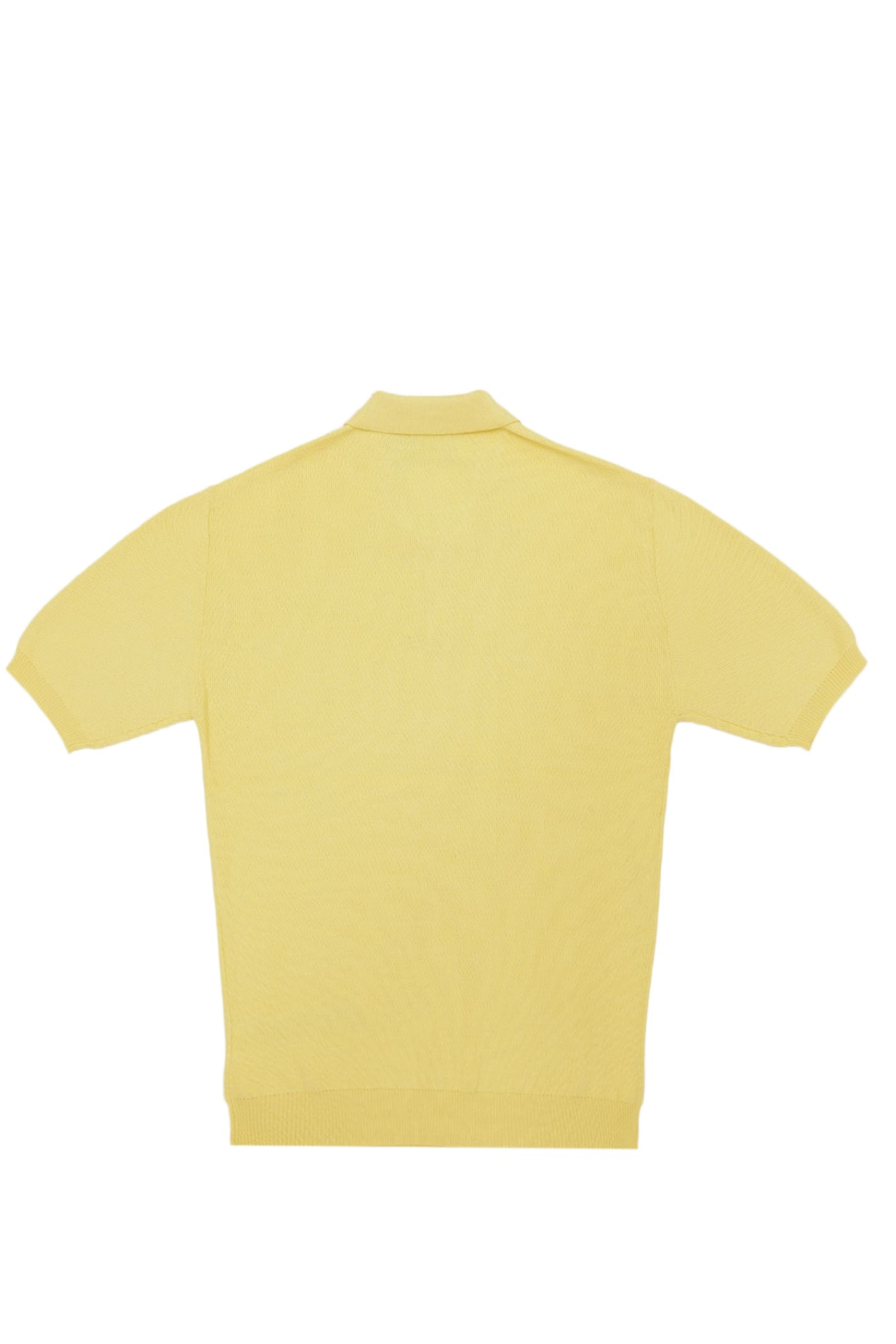 Shop Gcds Polo Shirt In Yellow