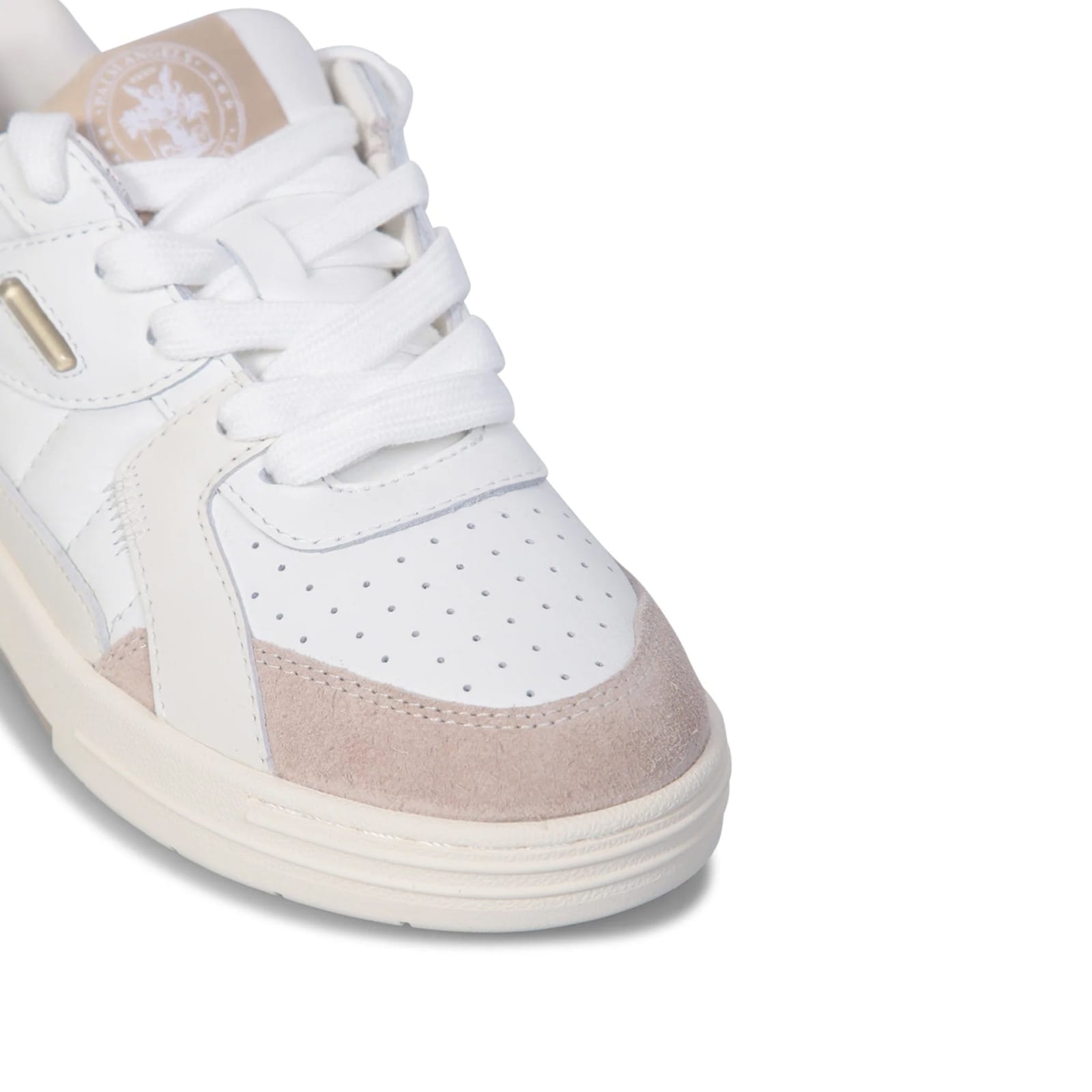 Palm Angels 30mm University Origin Leather Sneakers In White