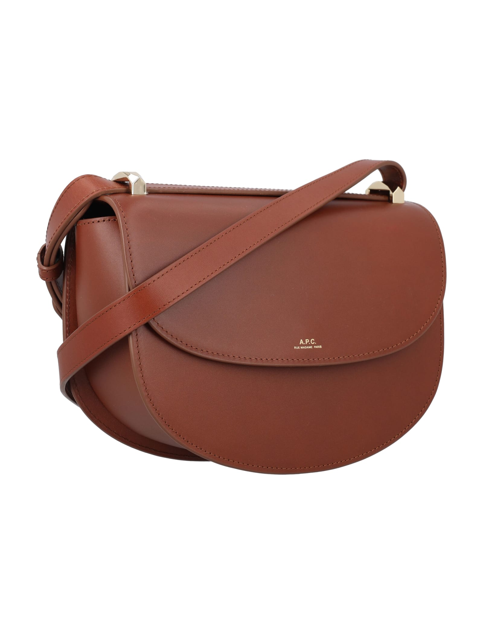 Shop Apc Genève Bag In Hazelnut