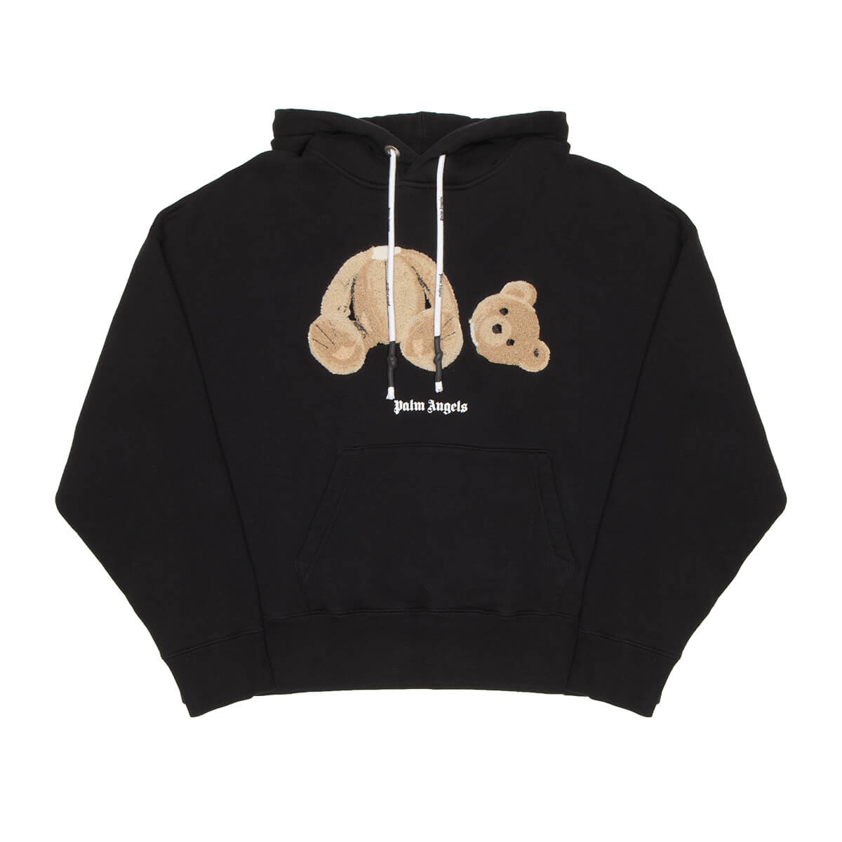 Palm Angels Headless Teddy Bear Appliqué Hoodie In Black | ModeSens