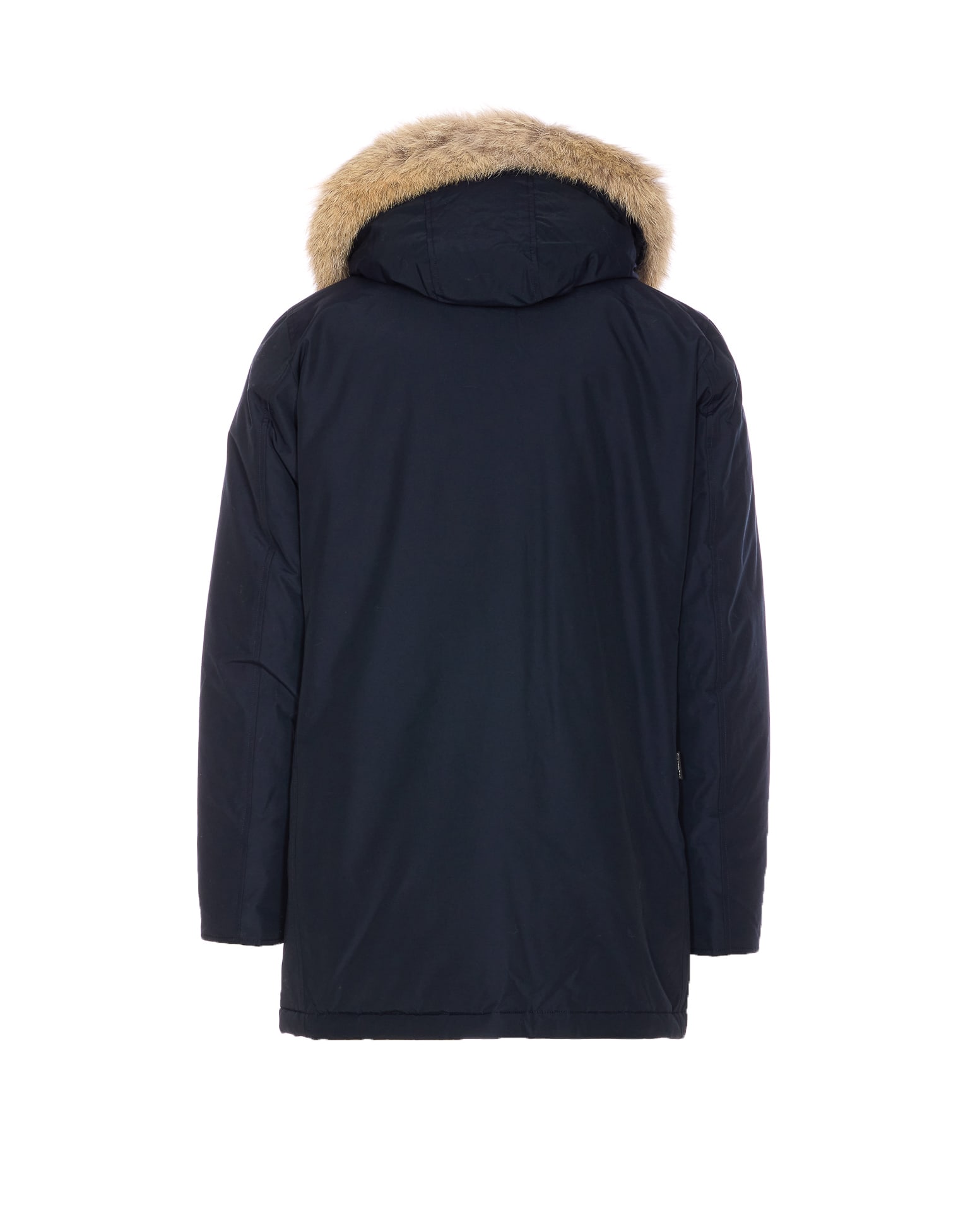 Woolrich Arctic Parka With Removable Fur, Blue In Blue