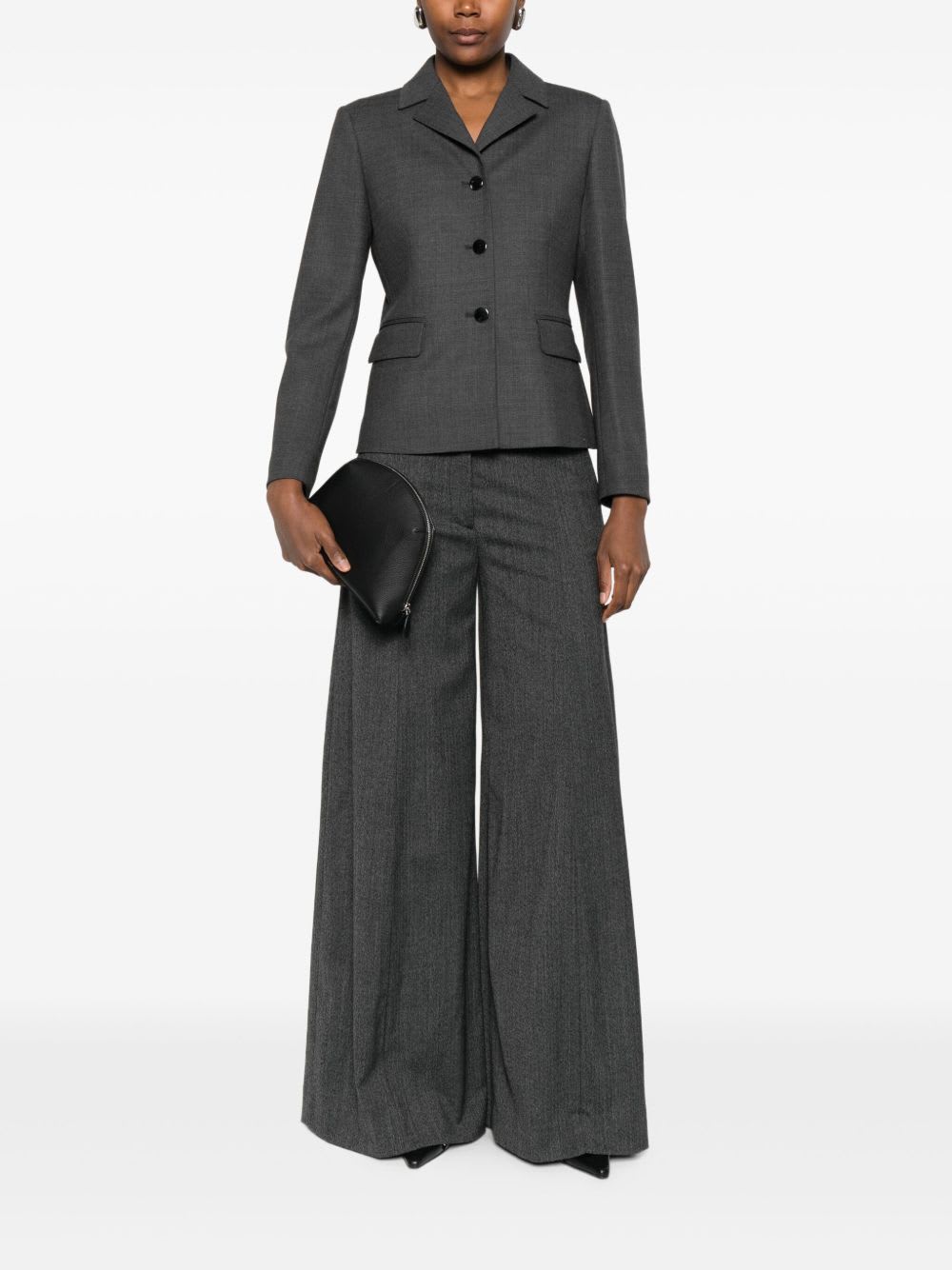 Tagliatore Tailored Gray Jacket With Notched Collar In Multi