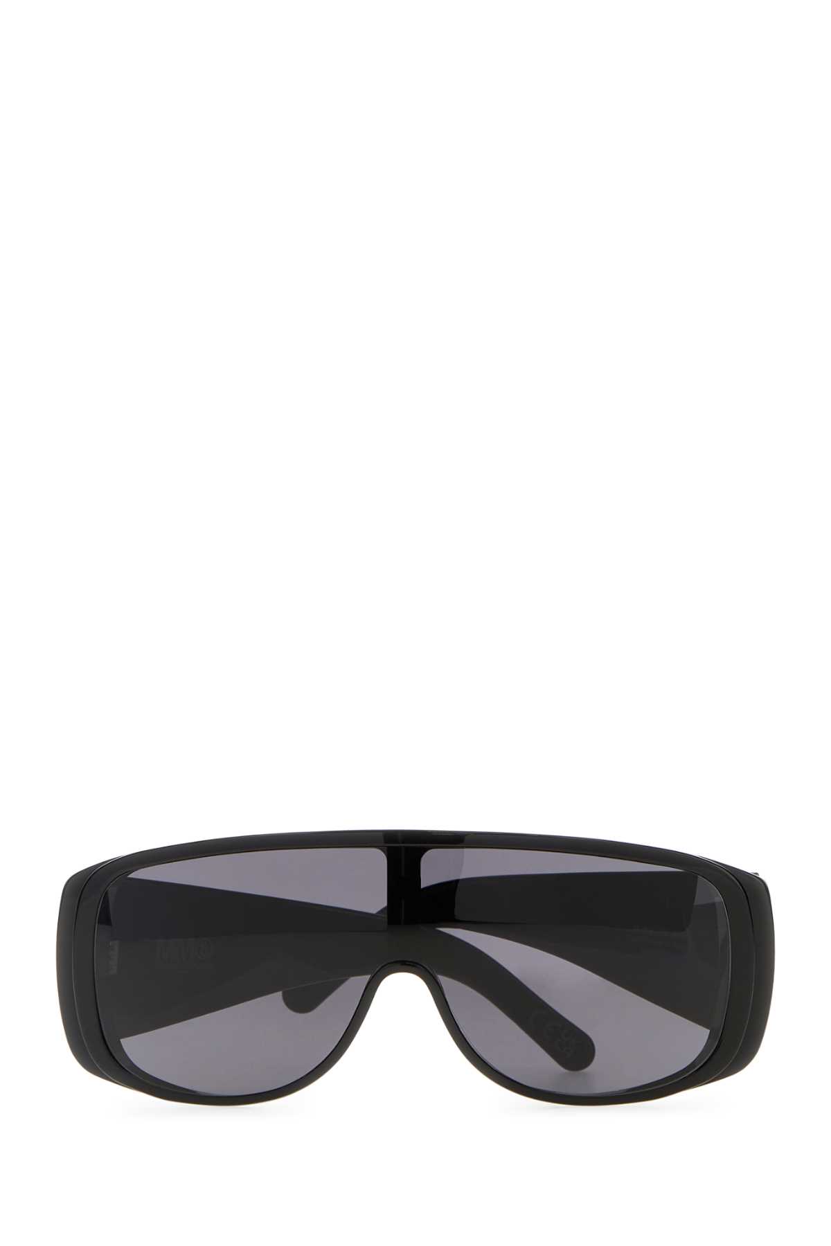 Mm6 Maison Margiela Rectangular Frame Shield Sunglasses In Black