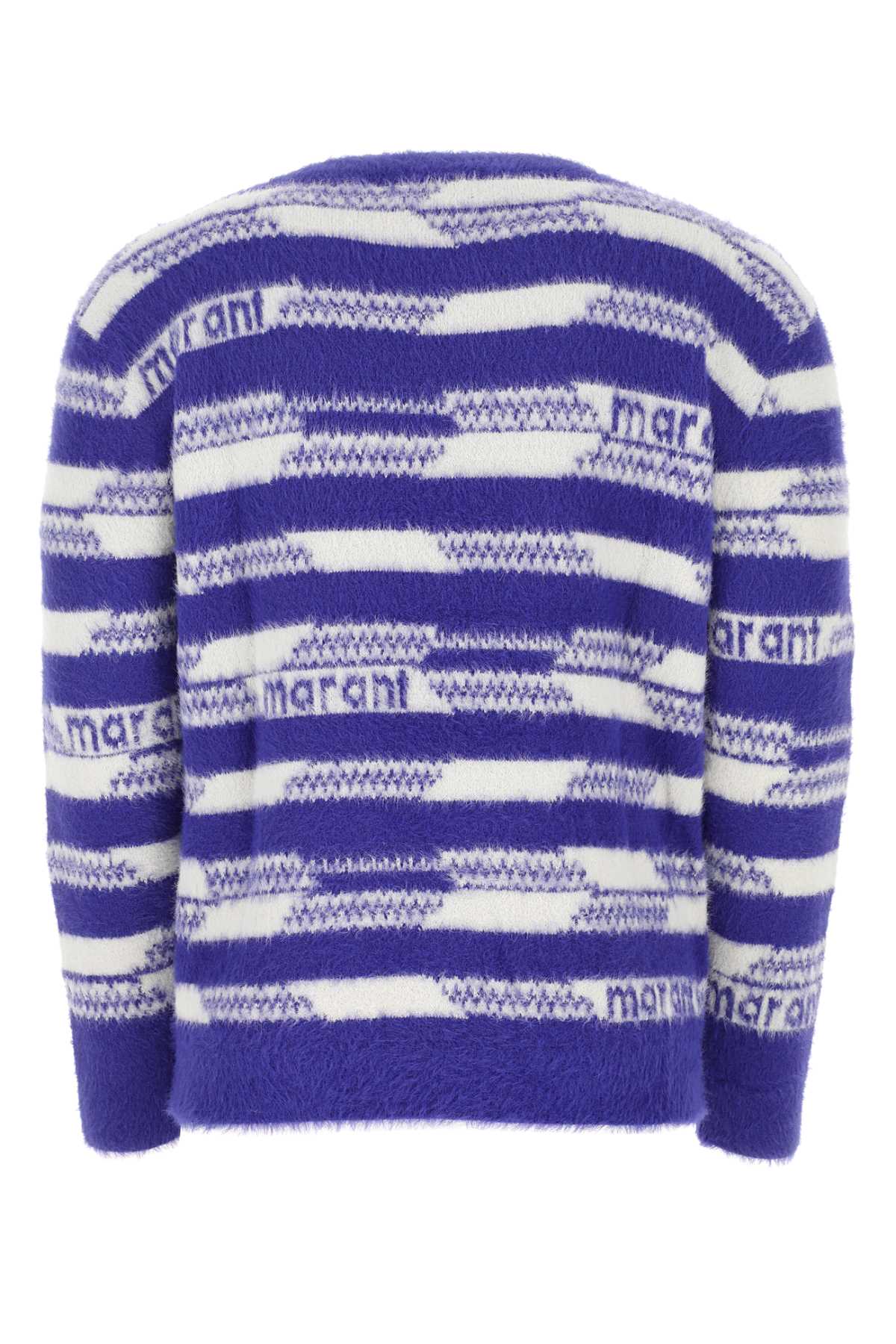 Isabel Marant Embroidered Nylon Oscar Sweater In Blue