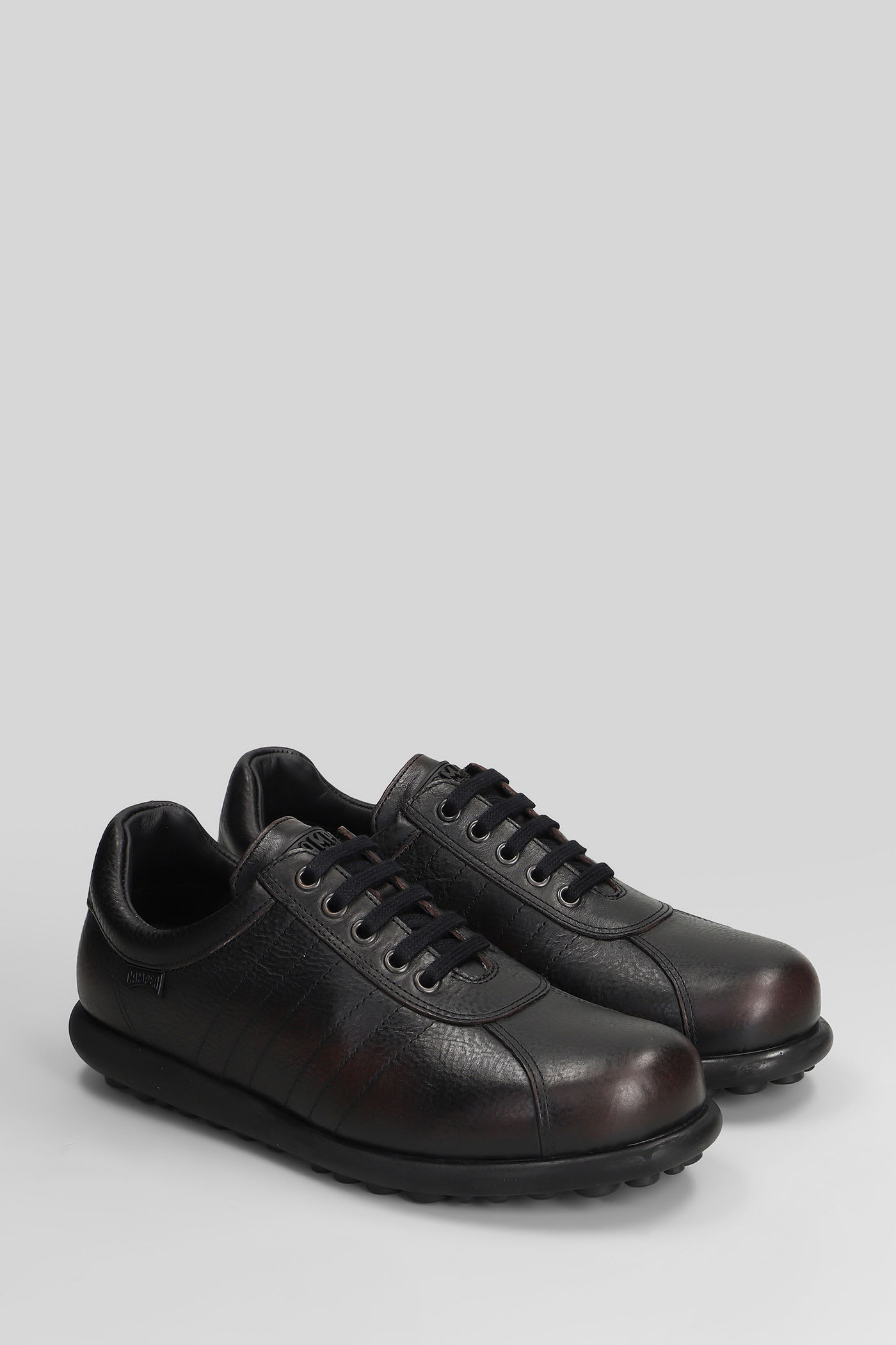 Camper Pelotas Ariel Sneakers In Black Leather In Black