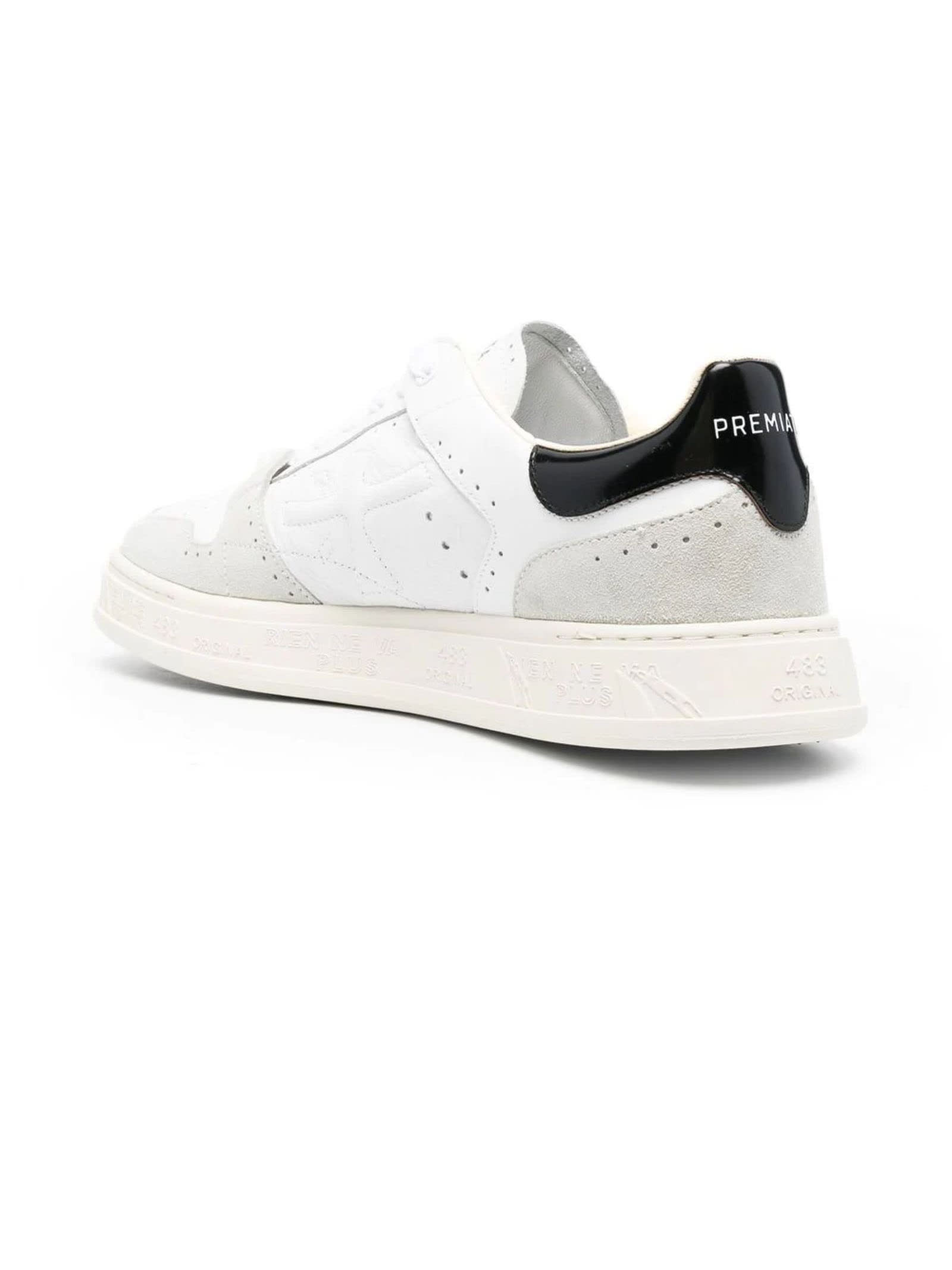 Premiata Quinn Panelled Low-top Sneakers In White