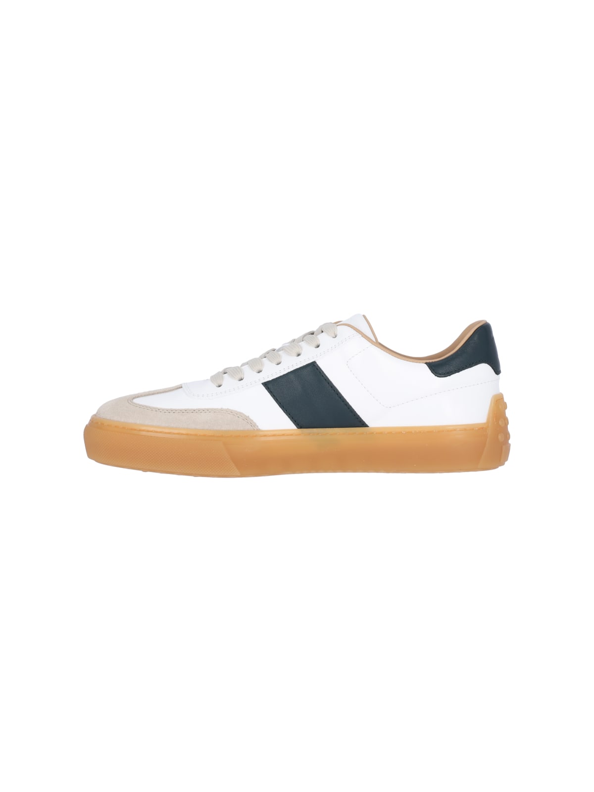 Shop Tod's Tabs Sneakers In White