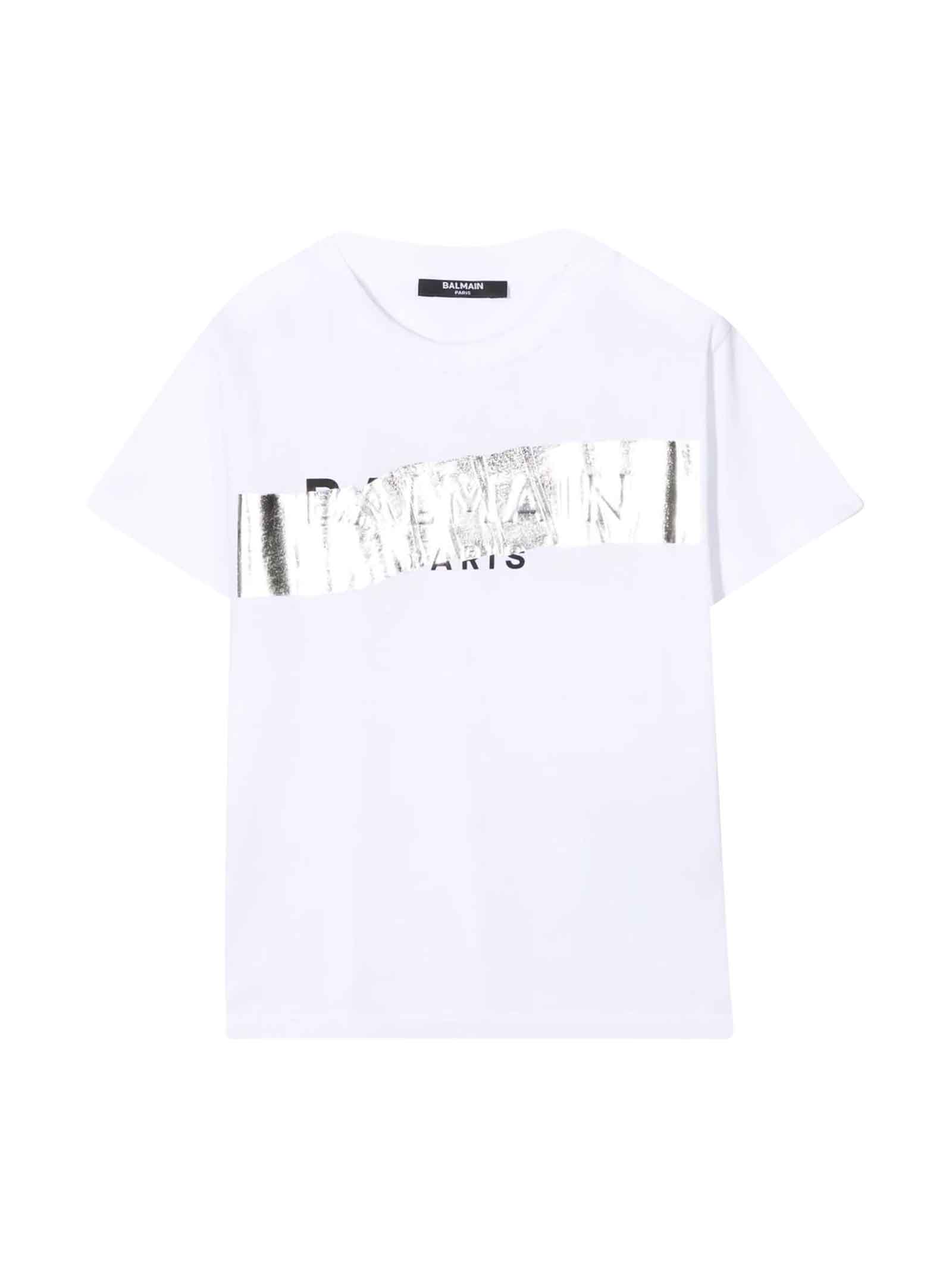 Balmain White T-shirt Teen Girl