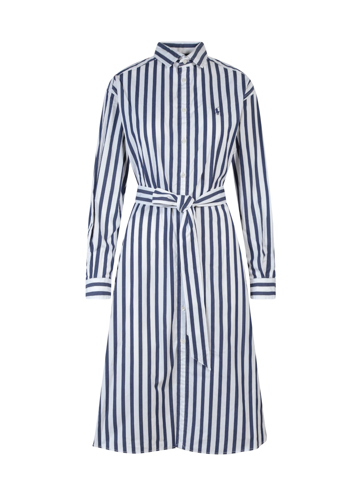 Shop Polo Ralph Lauren Dress In Blu