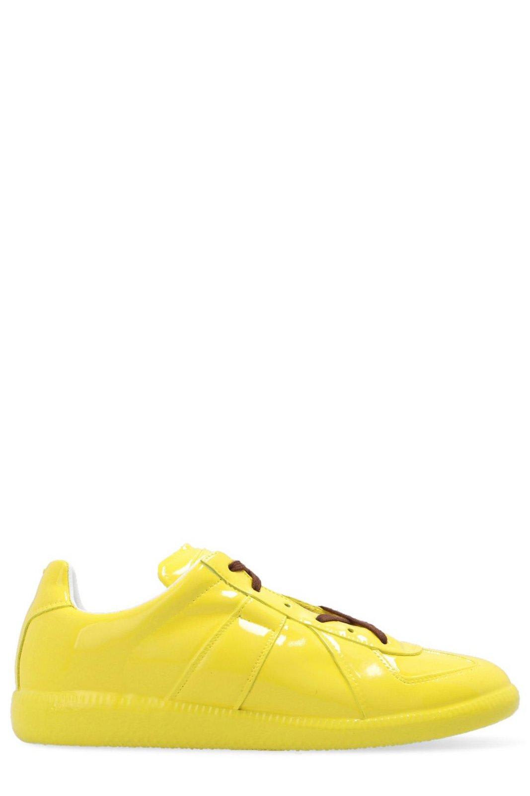 Shop Maison Margiela Replica Low-top Sneakers In Yellow