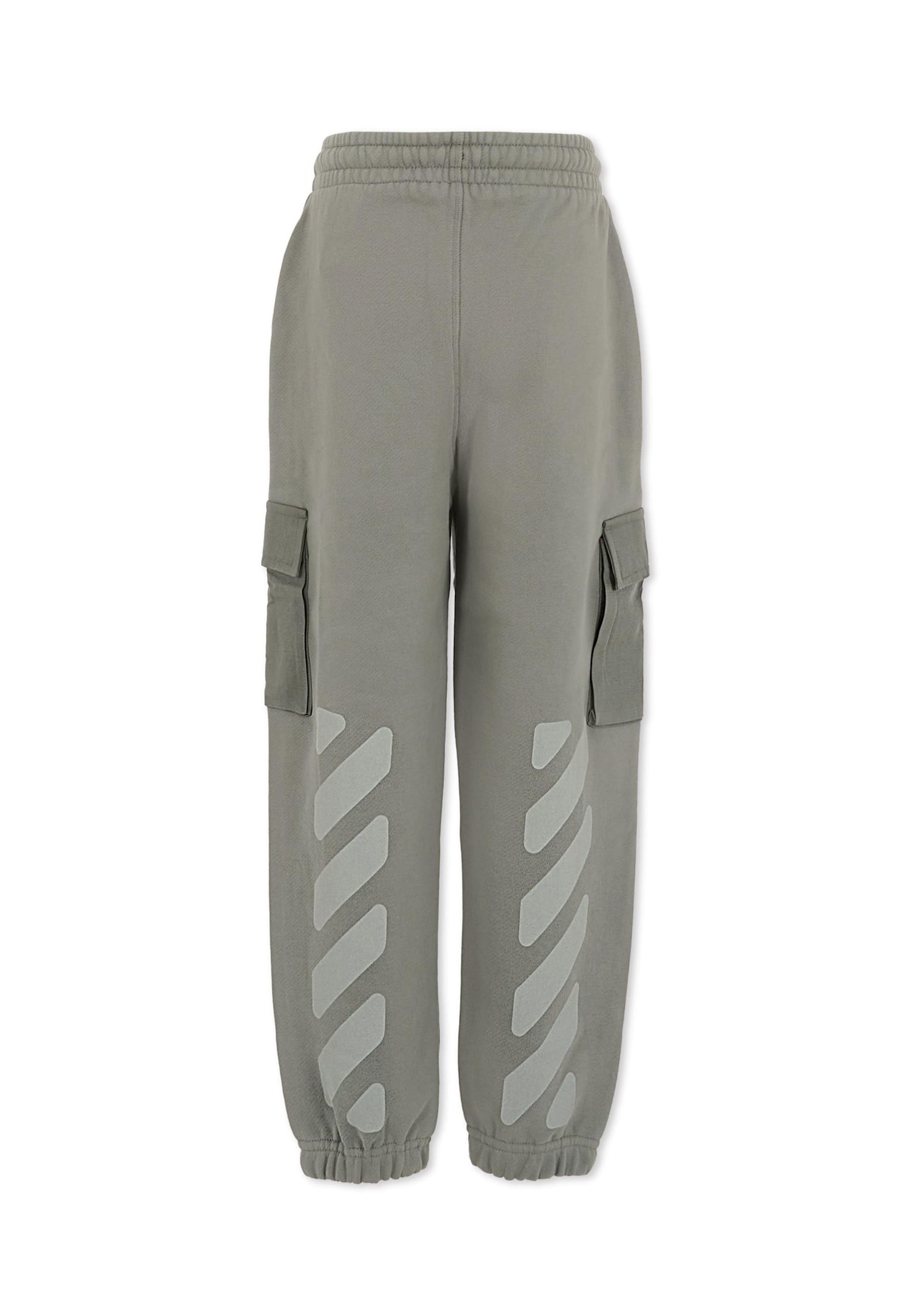 Off-white Cargo-pocket Trousers In Gray