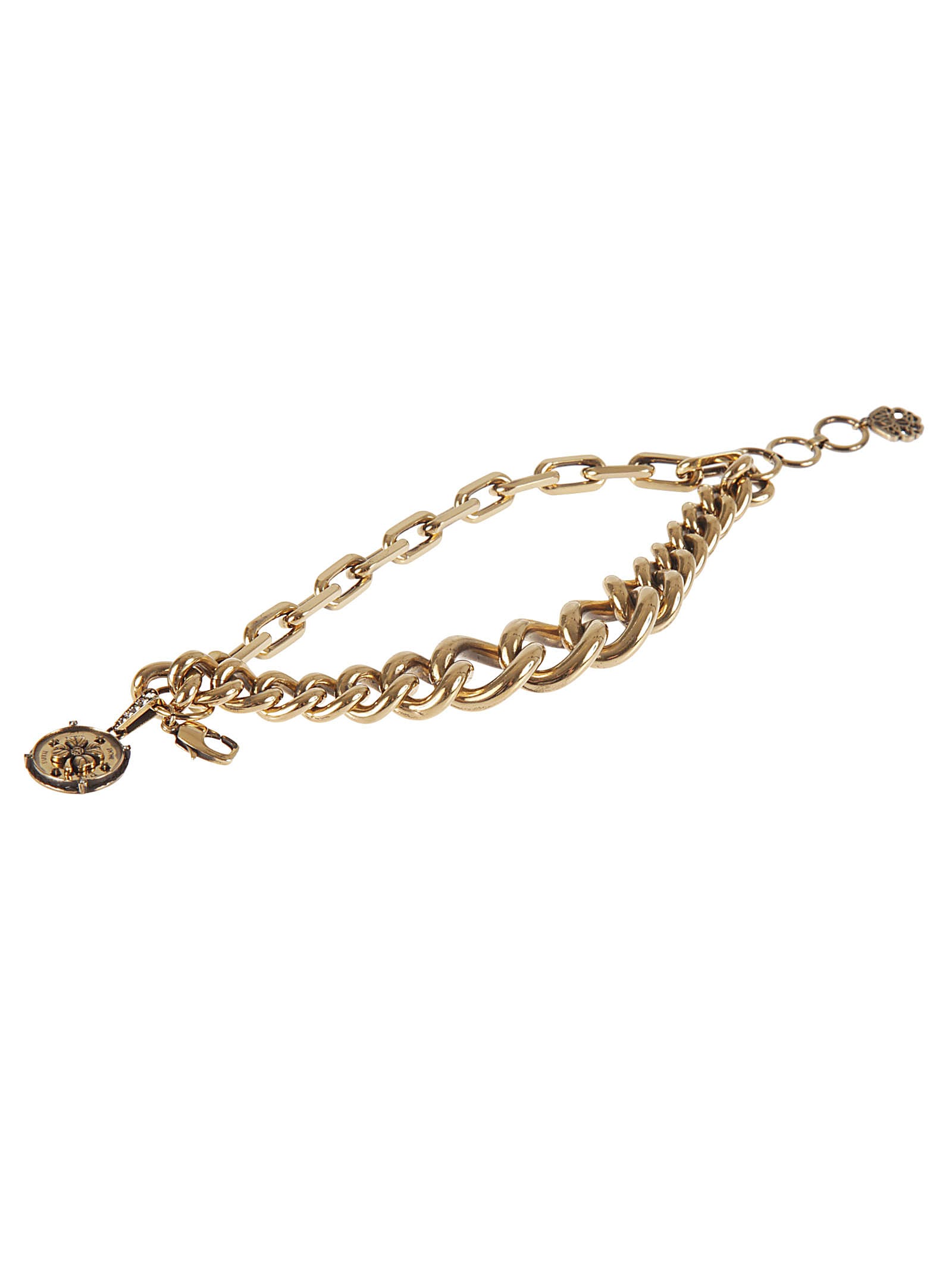 Alexander Mcqueen Chain Bracelet In Gold
