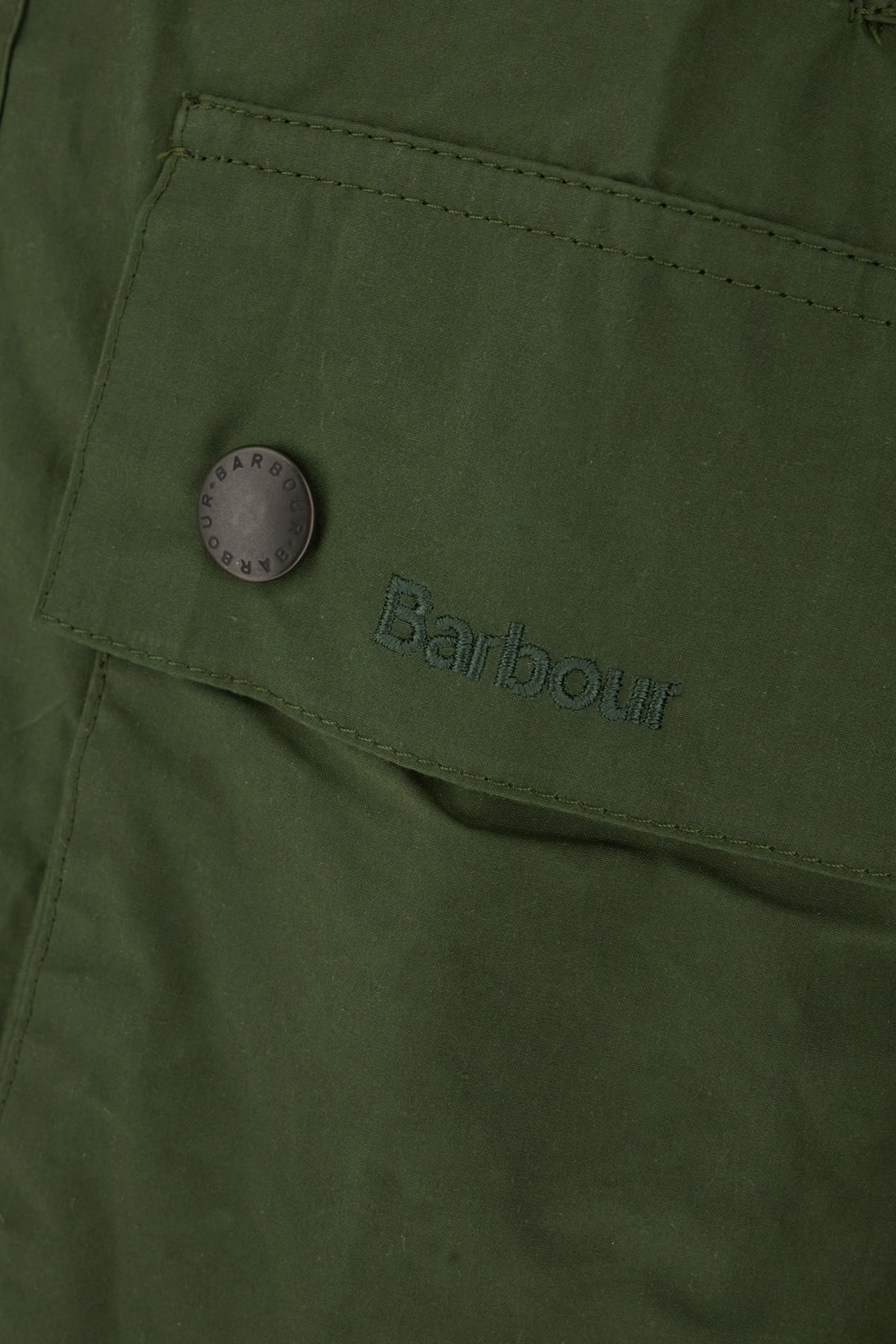 BARBOUR GREEN COTTON BEDALE JACKET