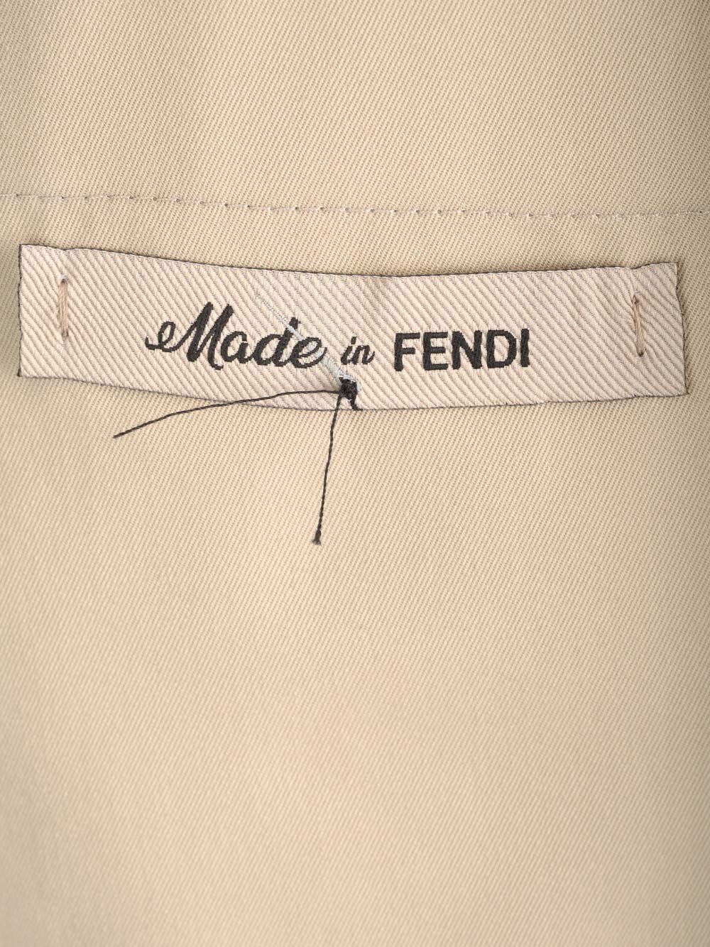 Shop Fendi Cargo Pants In Beige