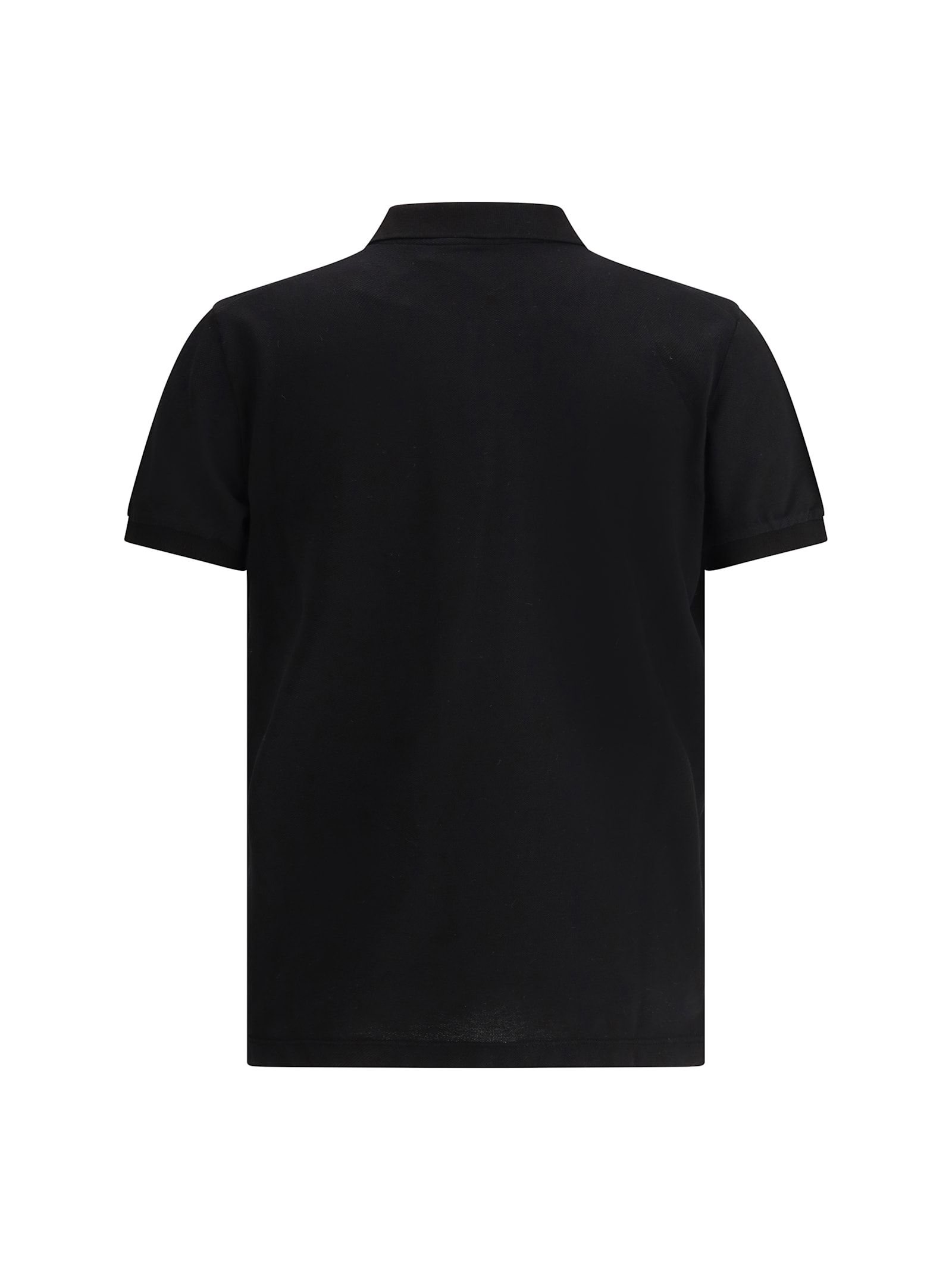 Dsquared2 Black Polo Shirt With Classic Collar And Logo Lettering On The Front In Black