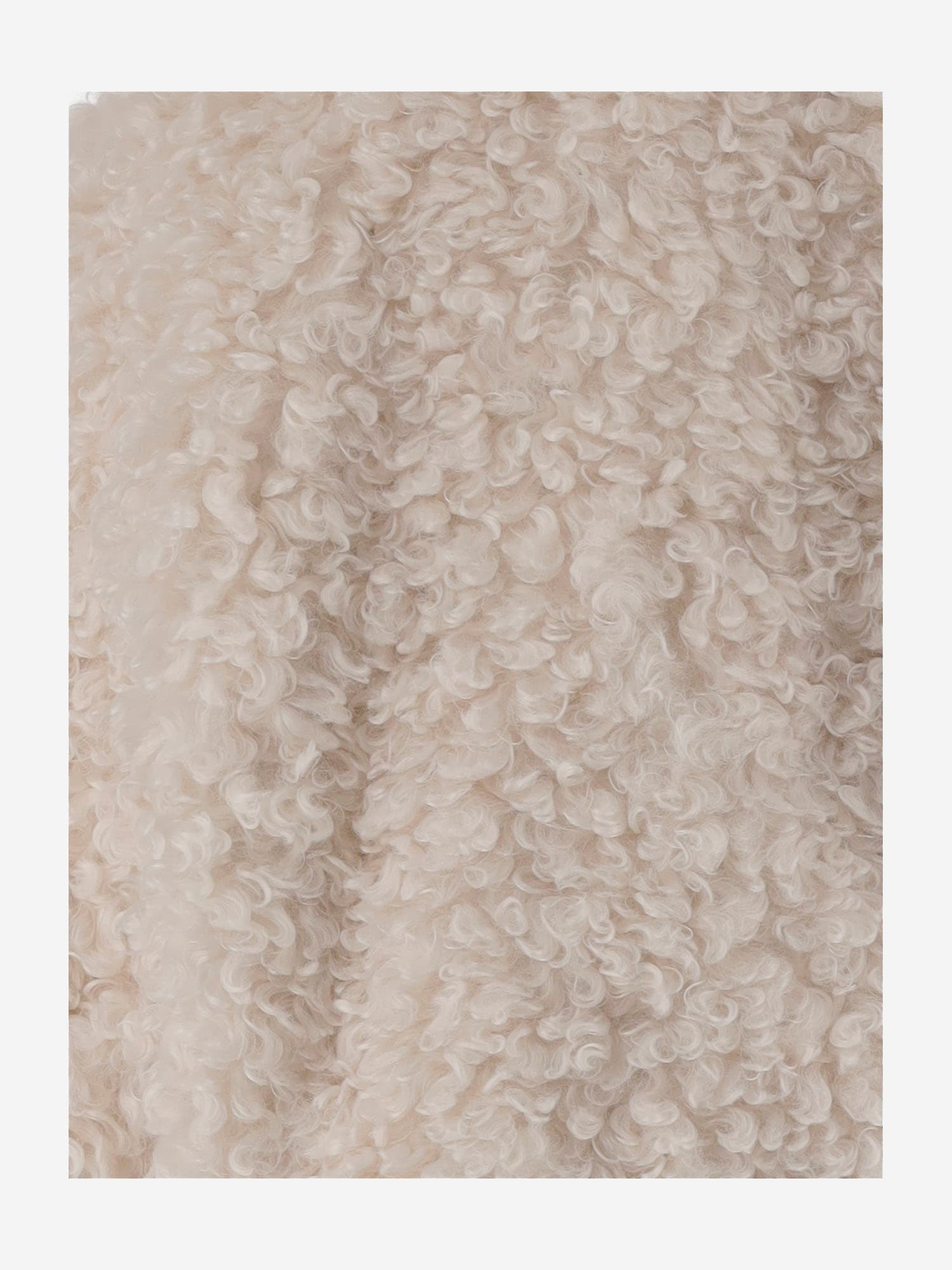 Stand Studio Samara Furry Fake Fur Jacket In Neutral