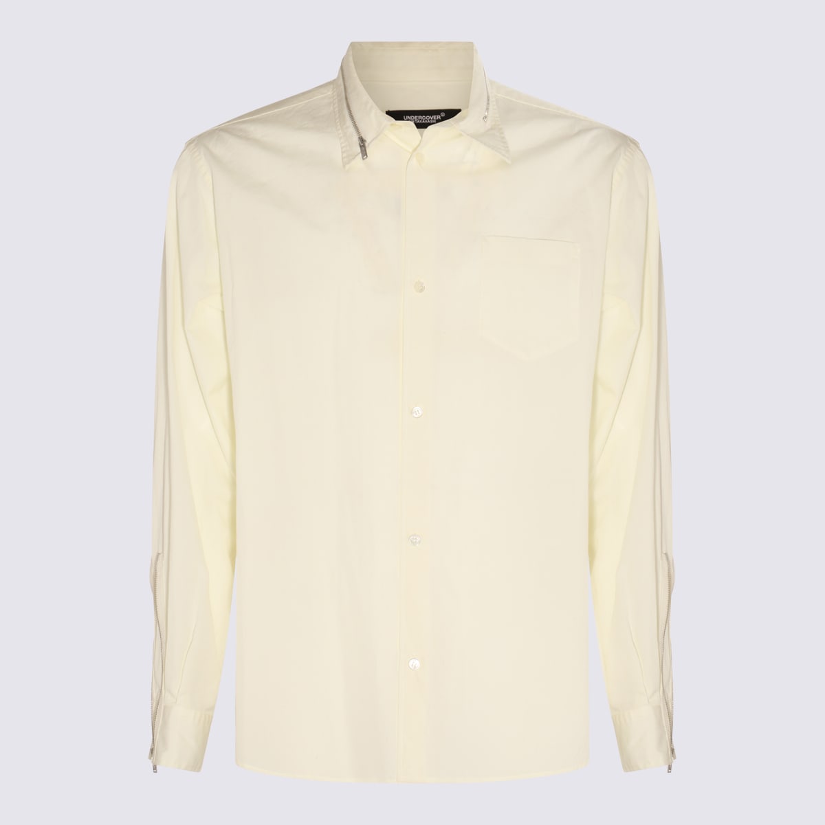 Shop Undercover Yellow Cotton Shirt