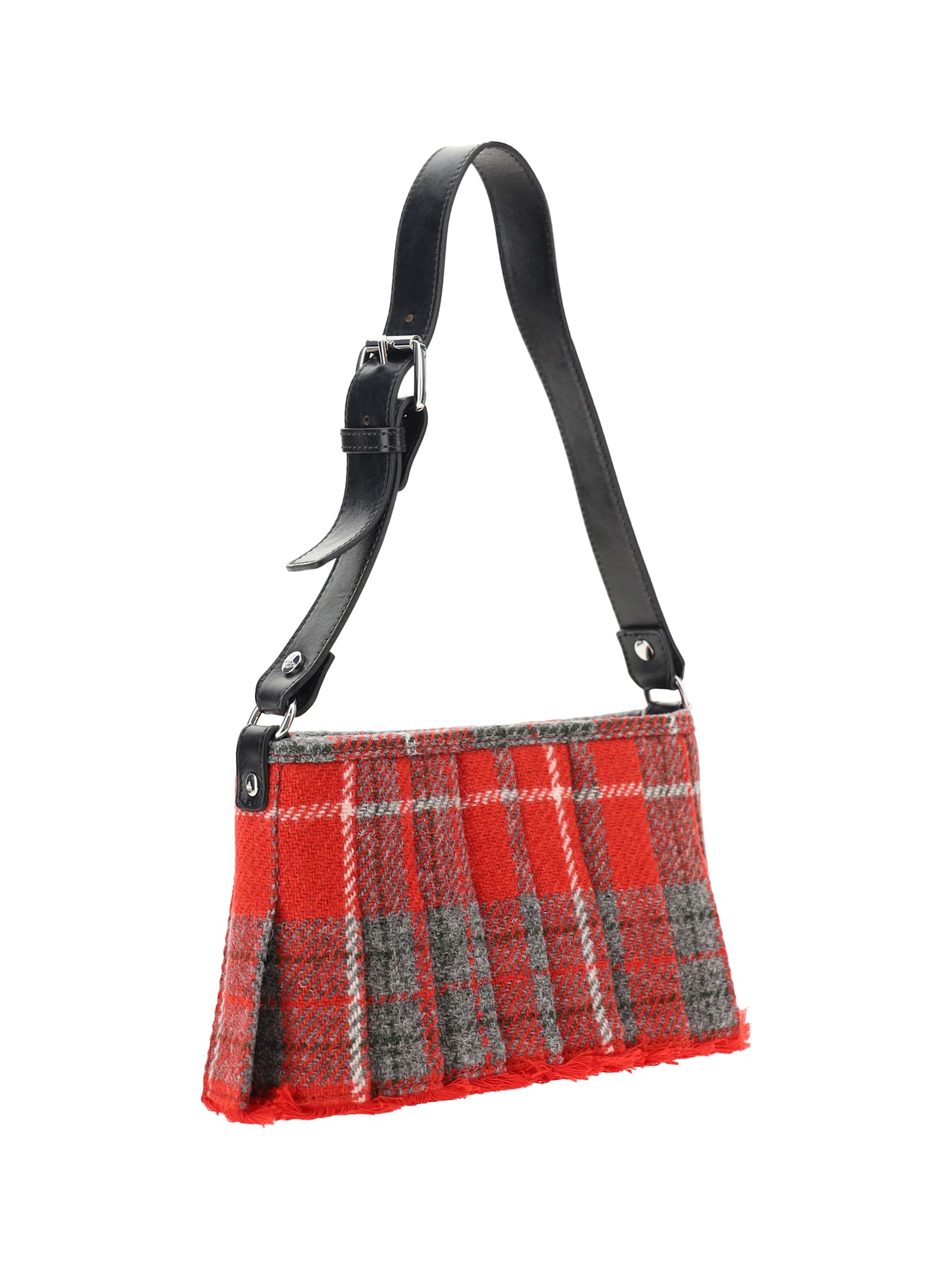 Shop Vivienne Westwood Heather Kilt Shoulder Bag In Red