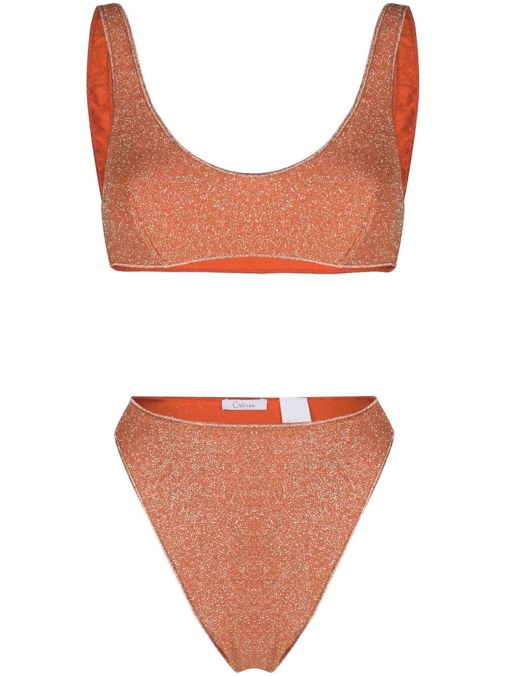 Oseree Orange Lumiere Bra 90s Bikini