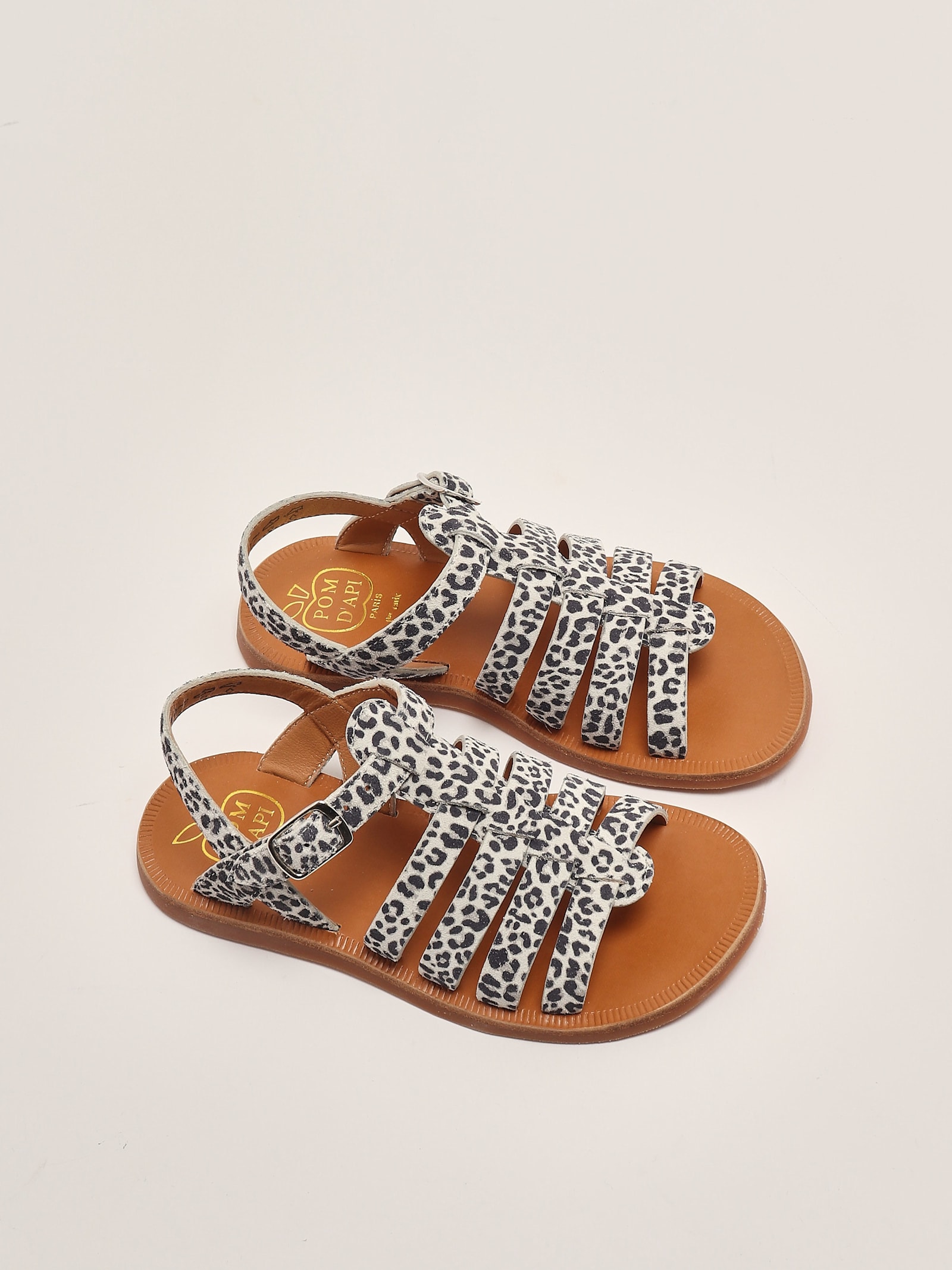 Pom D'api Plagette Leopard-print Leather Sandals In Animal Print