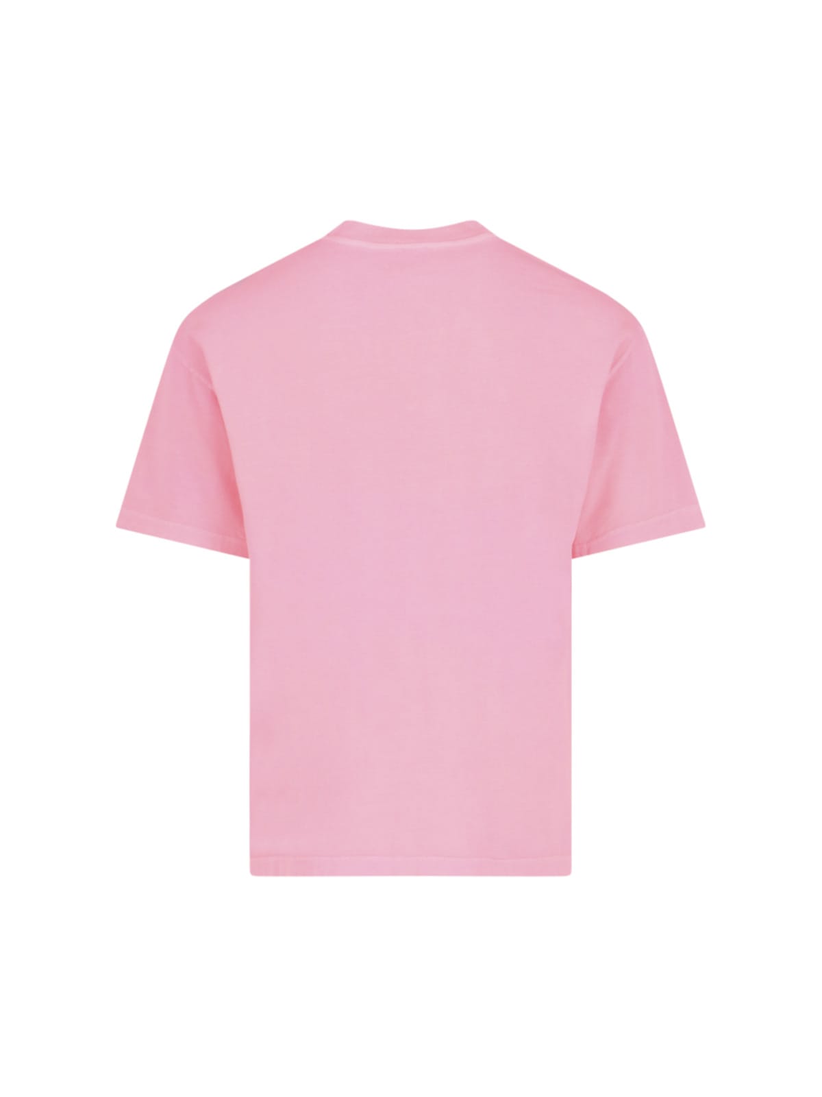 Shop Apc Logo T-shirt In Pink