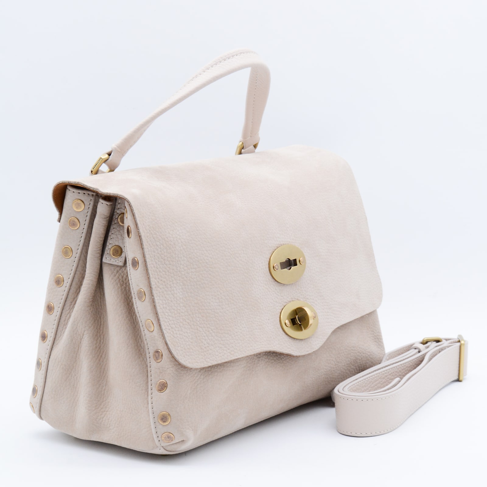 Zanellato Beige Leather Postina S Top Handle Bag