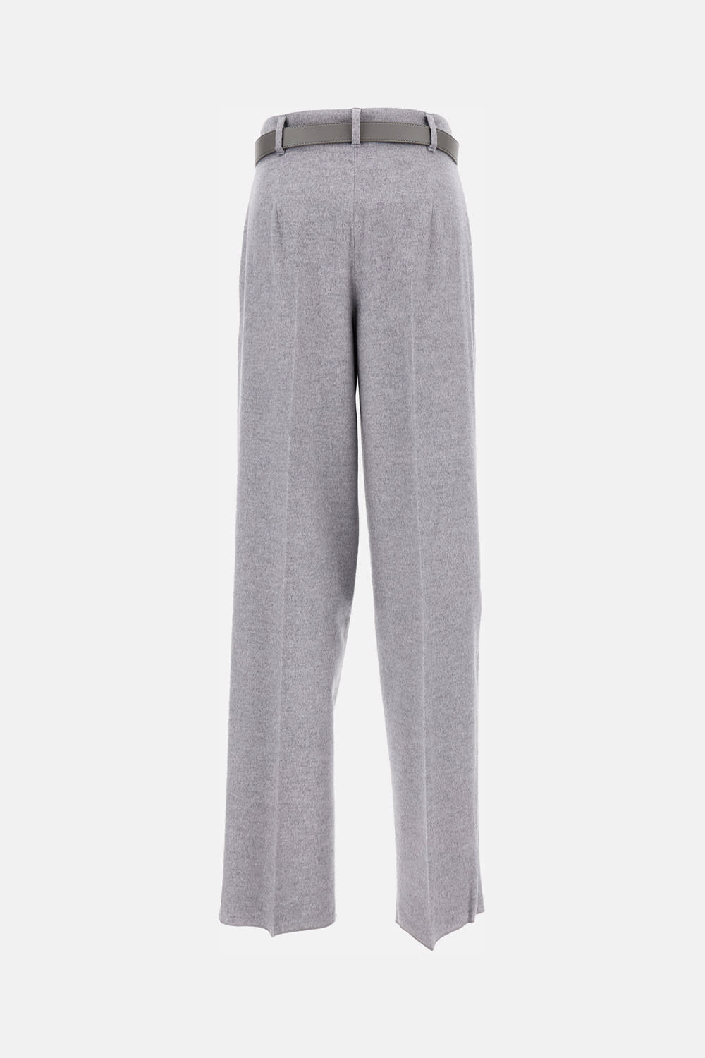 Max Mara Dark Grey Paride Solid Pants In Gray
