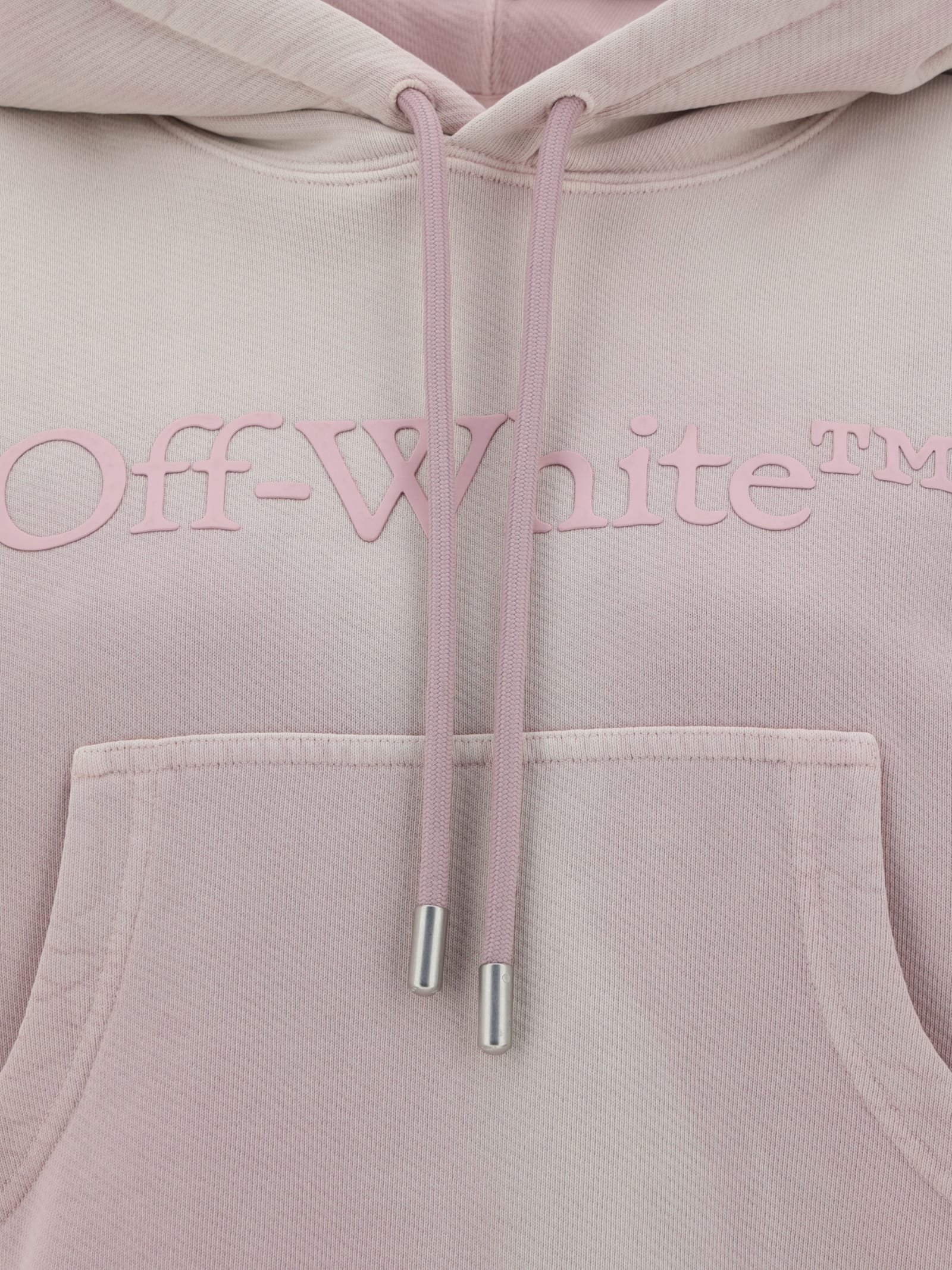 Off-white Felpa Con Cappuccio In Burnished Lilac Burnished Lilac