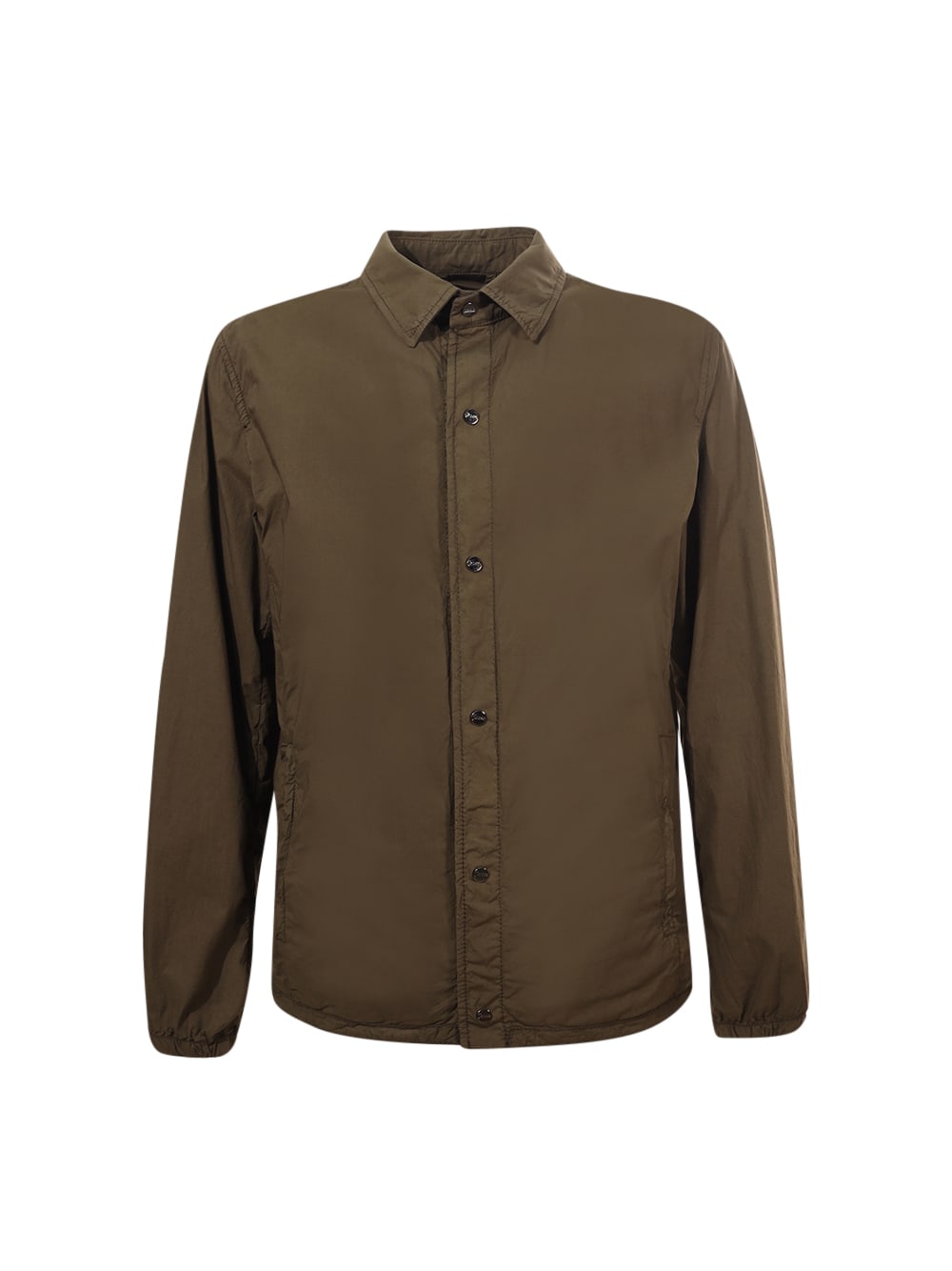 Shop Herno Essence Shirt  In Military