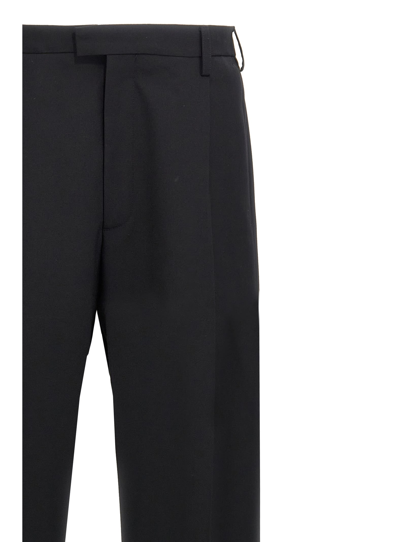 Marni Trousers In Virgin Wool In Black